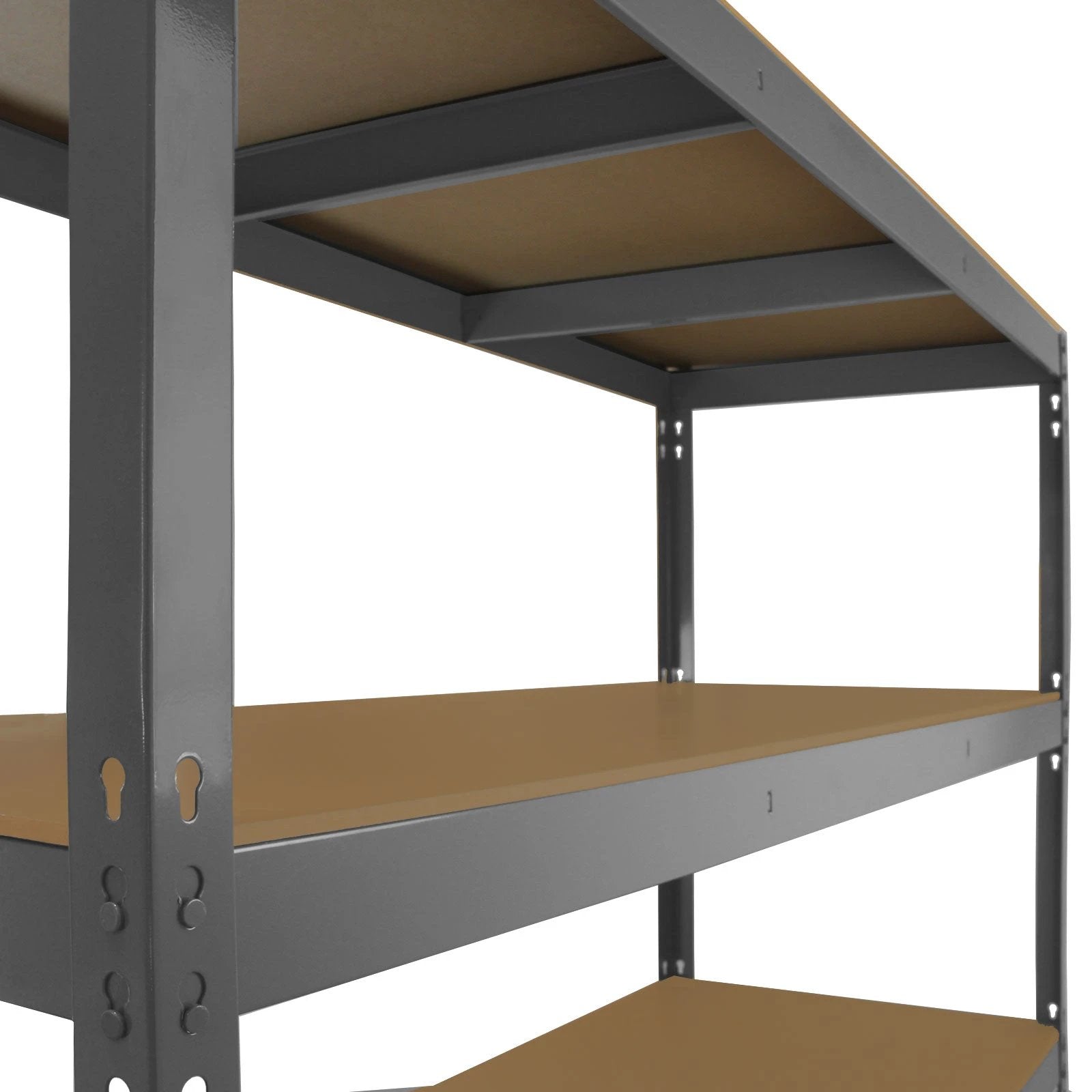 Monster Shop Monster Racking Q-Rax Heavy Duty Storage Shelving, 160cm W, 60cm D, Grey -