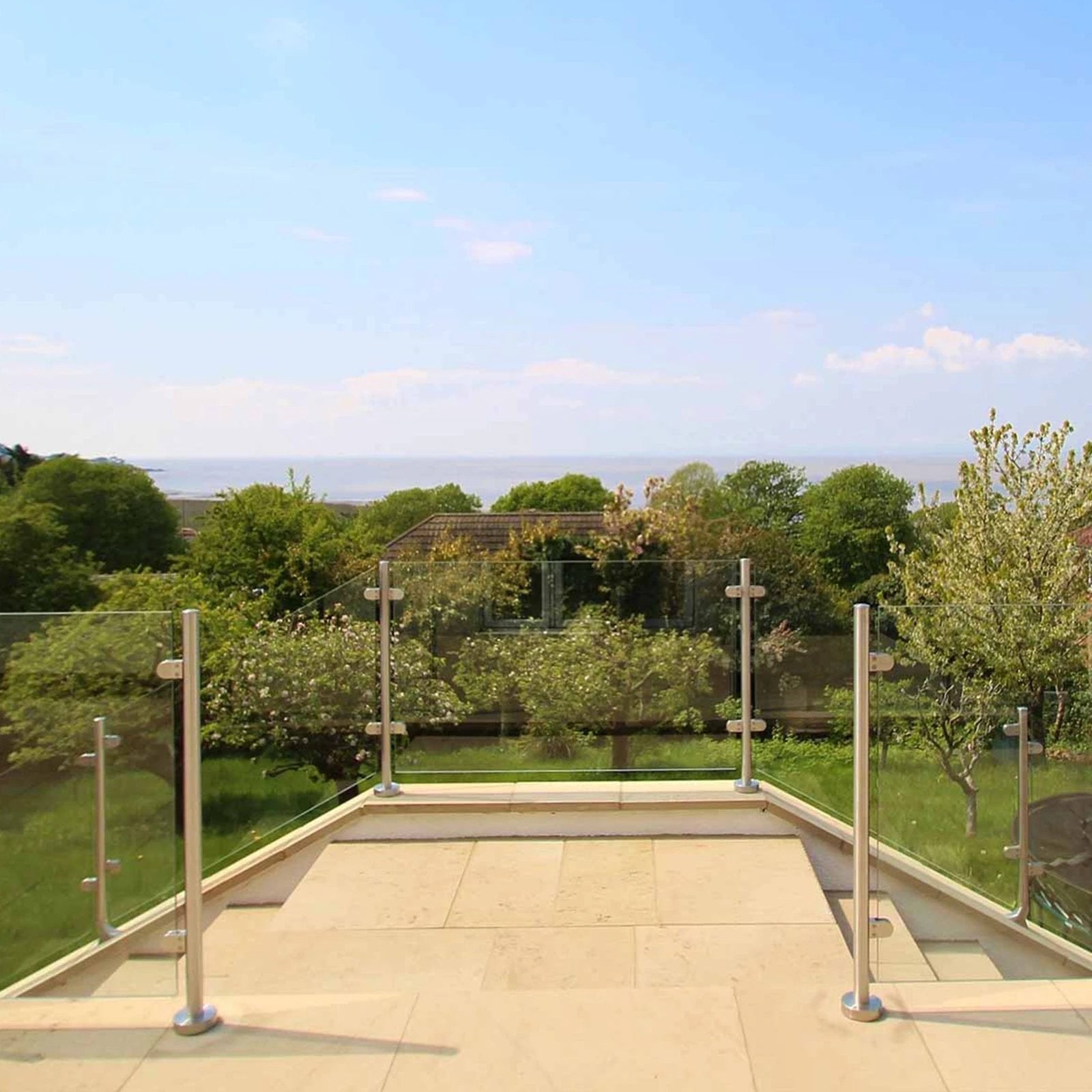 Monster Shop MonsterShop Stainless Steel Balustrade, End Post, 110cm H -