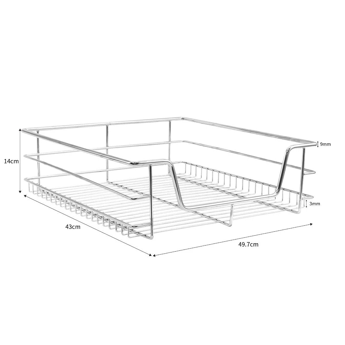 6 x KuKoo Kitchen Pull Out Storage Baskets – 600mm Wide Cabinet by Monster Shop