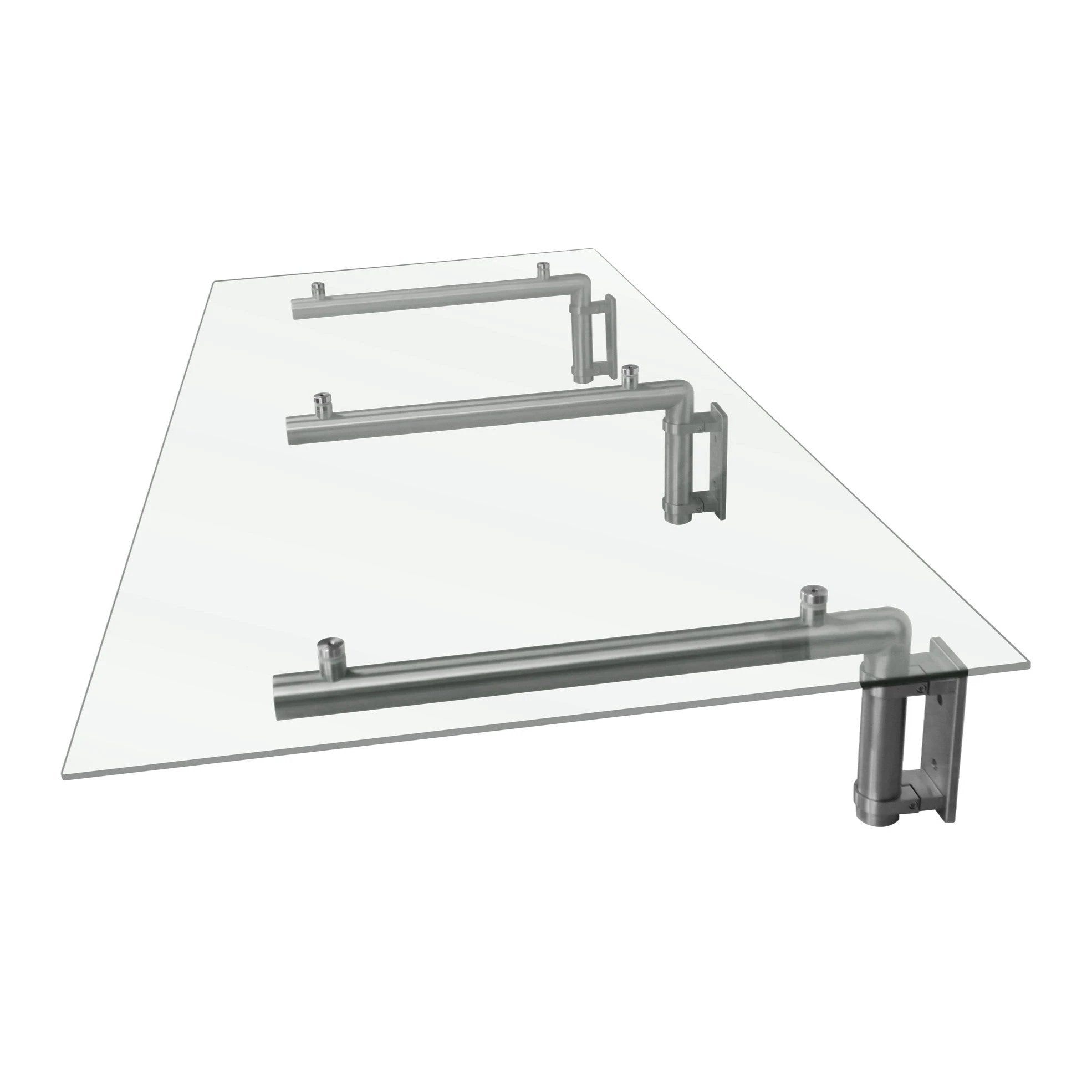 Glass Door Canopy & Brackets - 180cm W x 80cm D by Monster Shop
