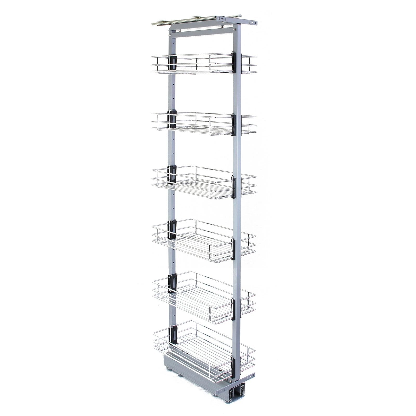 KuKoo Pull Out Soft Close Kitchen Larder – 46cm D x 170-195cm H by Monster Shop