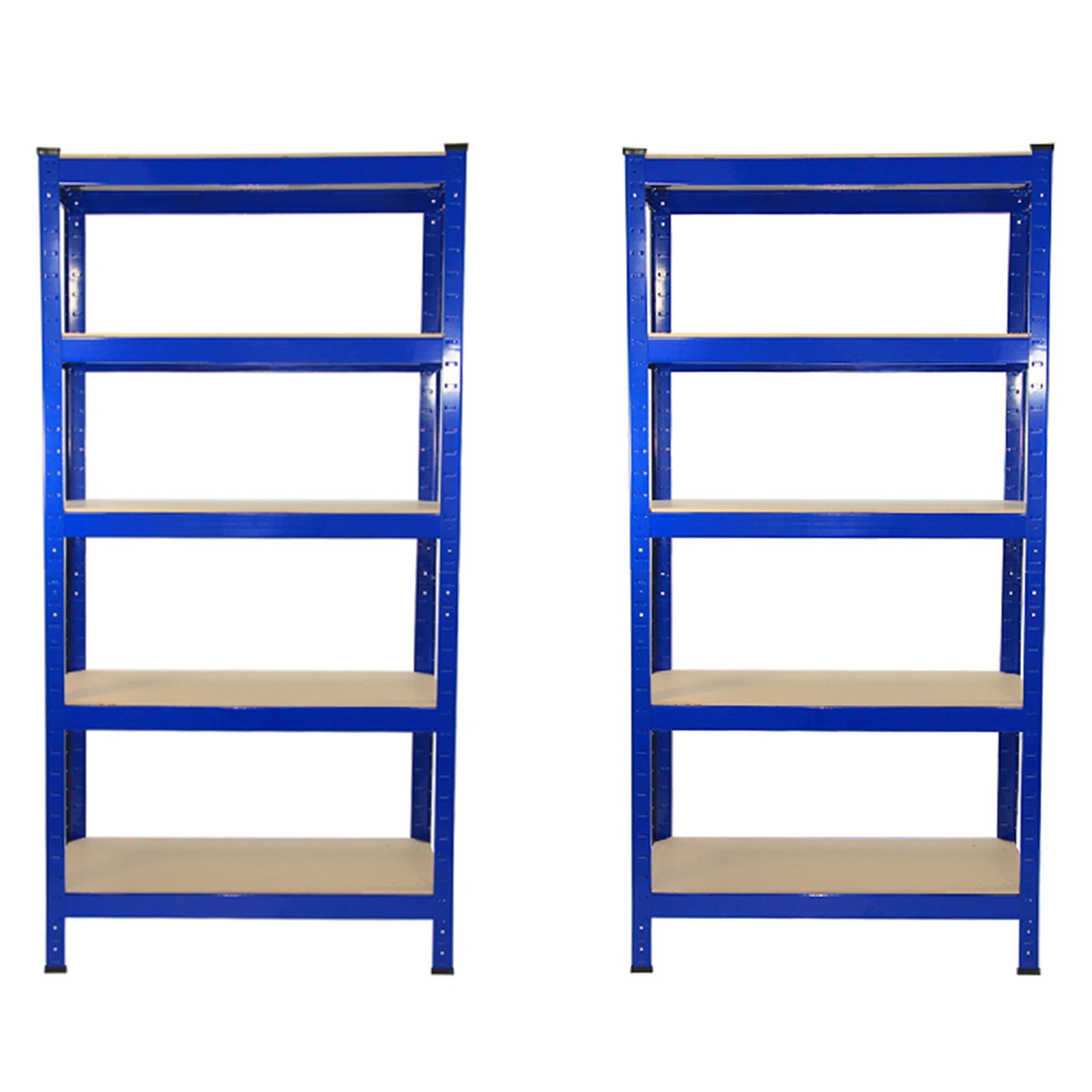 2 x T-RAX Blue Metal Racking Units 75cm x 150cm x 30cm by Monster Shop