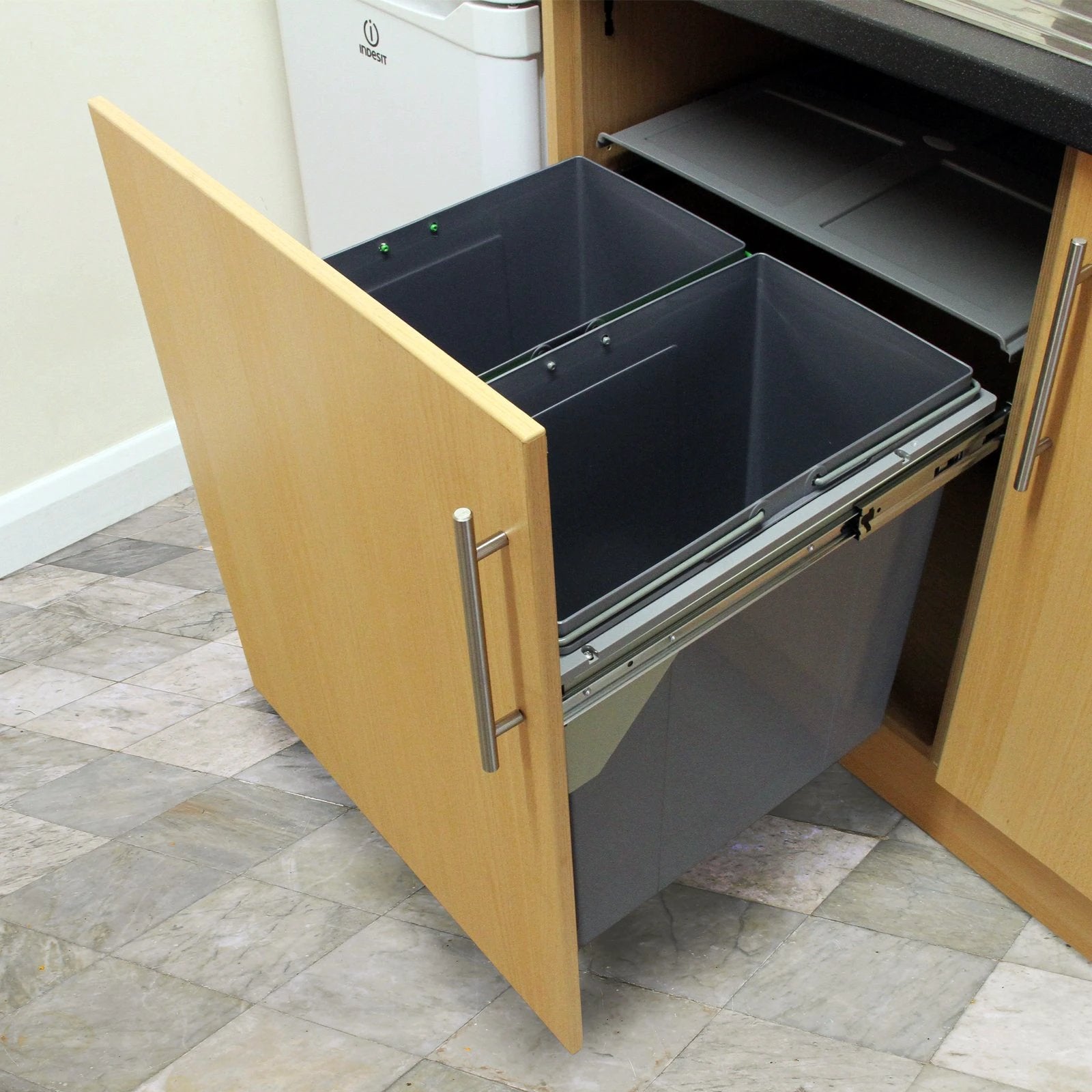KuKoo 90L Pull Out Recycle Waste Bin by Monster Shop