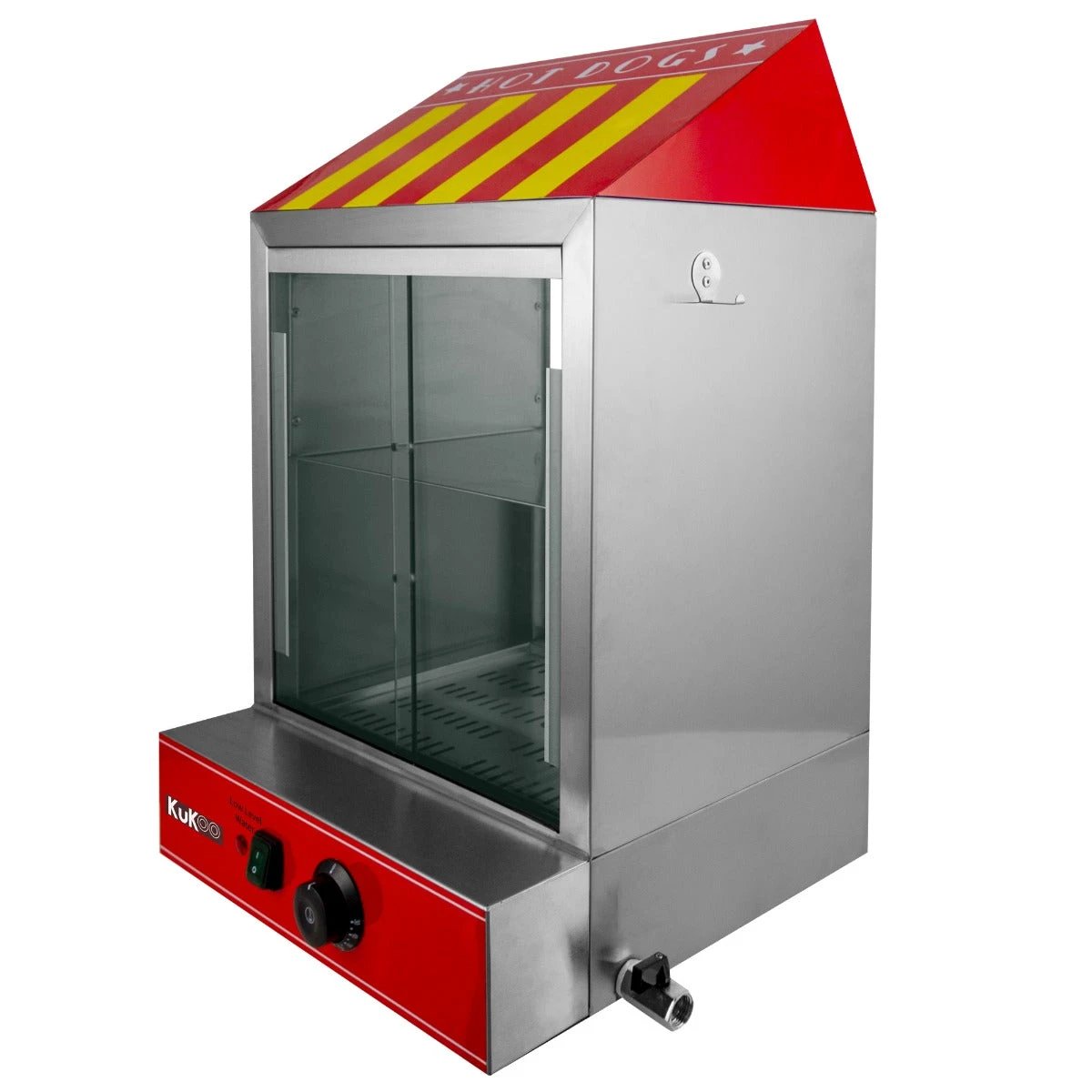 Monster Shop KuKoo Commercial Hot Dog Steamer & Cart -