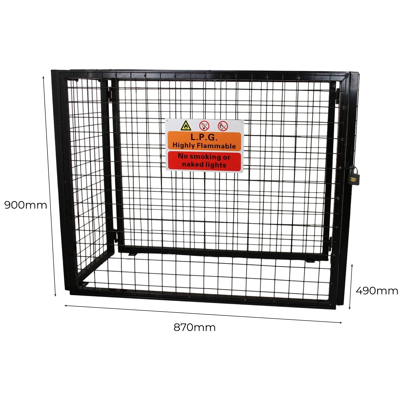Monster Shop Gas Bottle Mesh Cage 900mm -