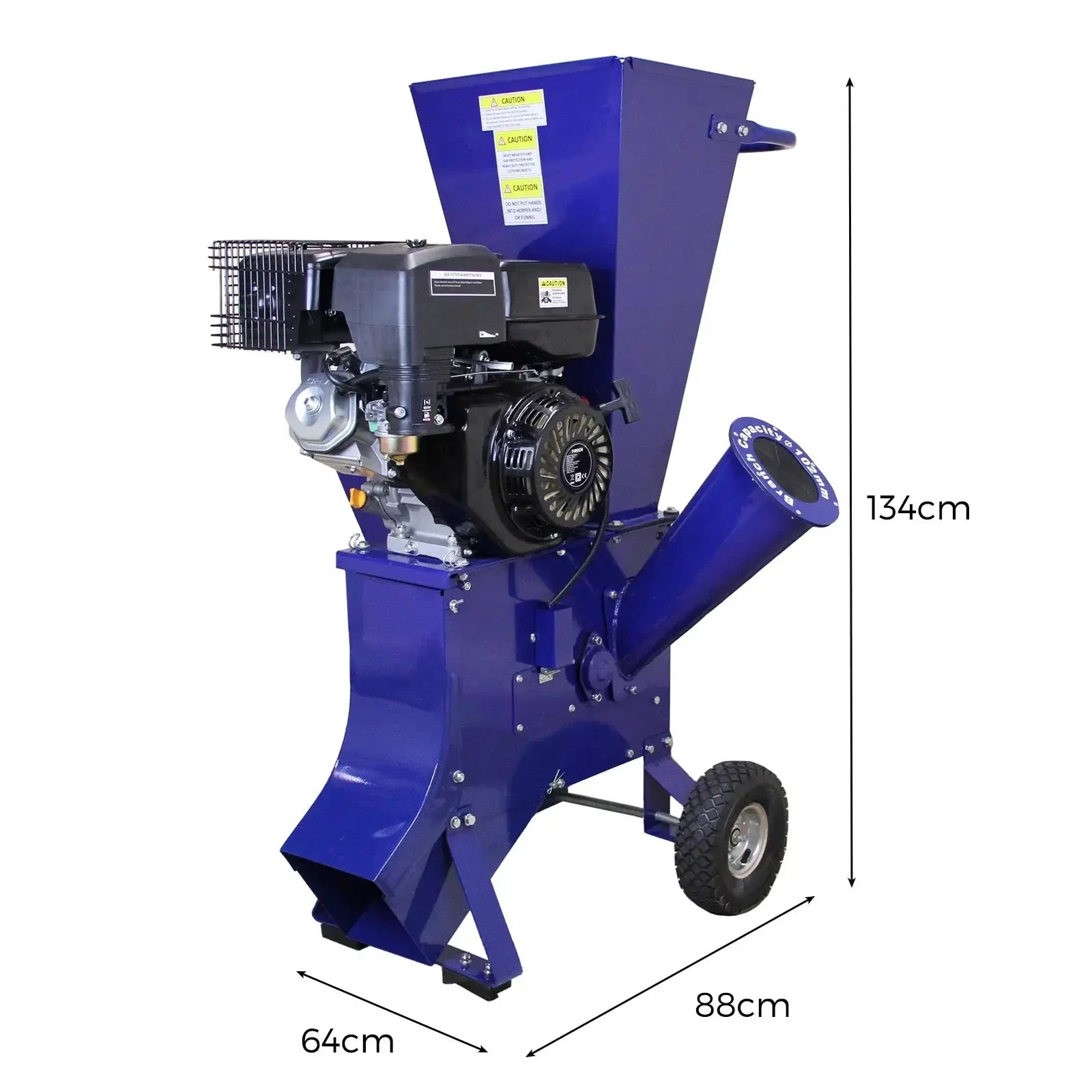Monster Shop T-Mech Log Splitter 7T 520mm & T-Mech 15HP Wood Chipper -