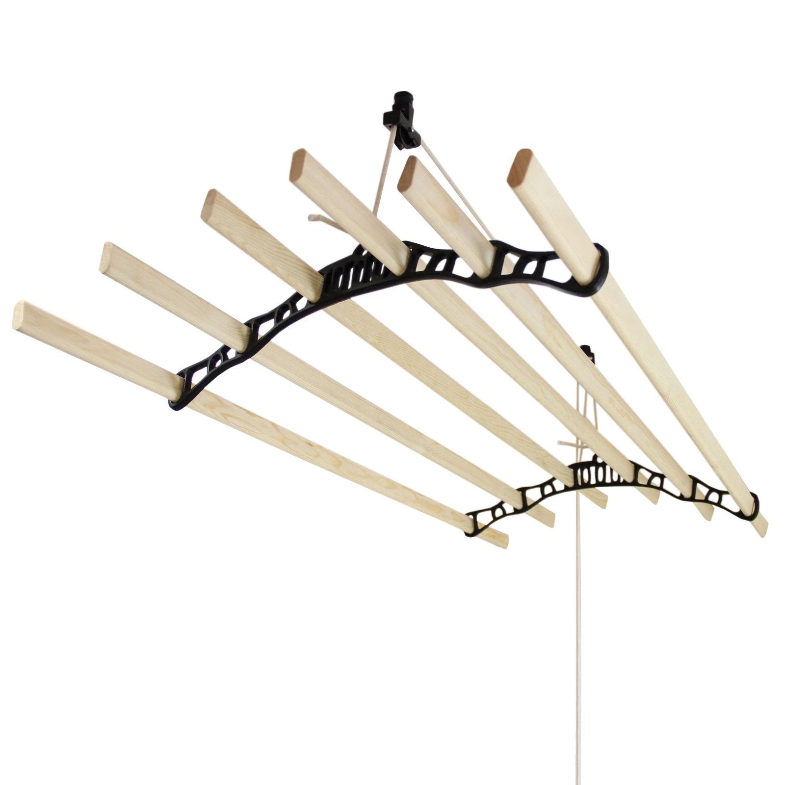 Clothing Airer Ceiling Pulley - Black - 2.4m by Monster Shop