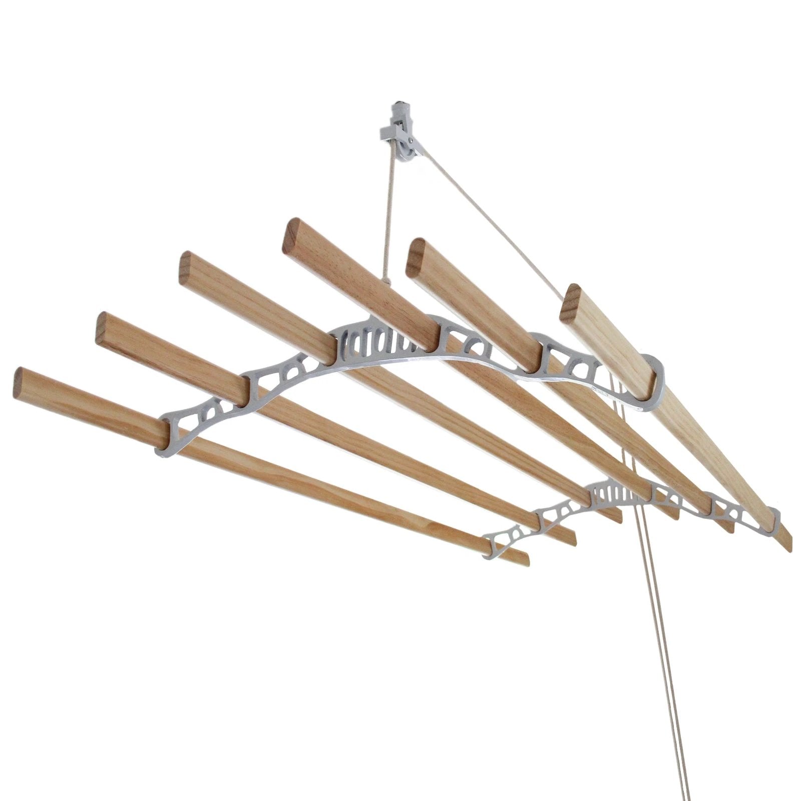 Monster Shop Clothing Airer Ceiling Pulley - White - 2.4m -