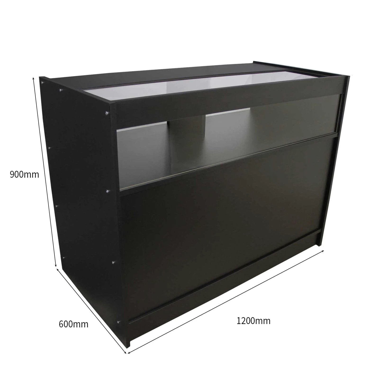 B1200 Retail Shop Counter - Black by Monster Shop