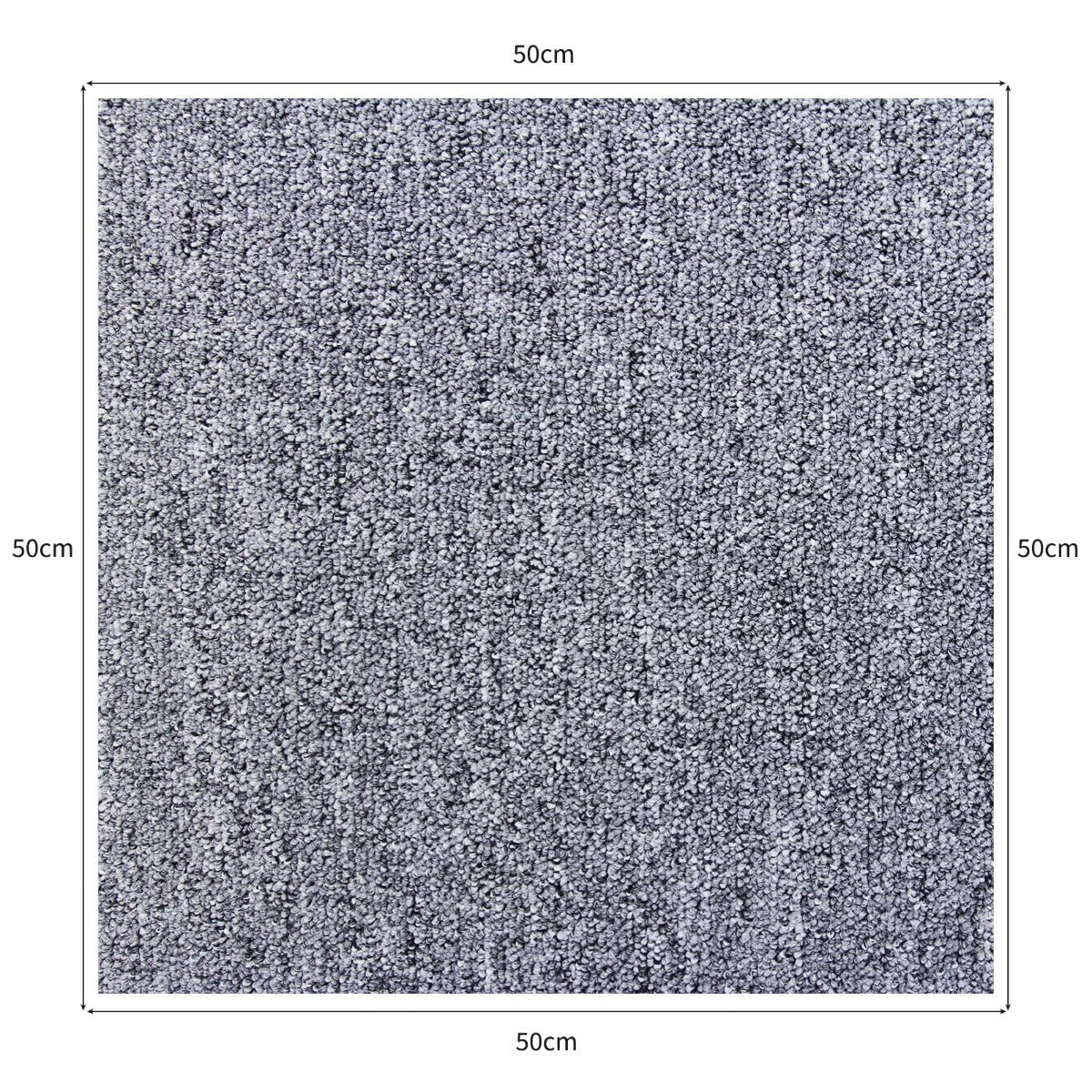 40 x Carpet Tiles 10m2 / Platinum Grey by Monster Shop