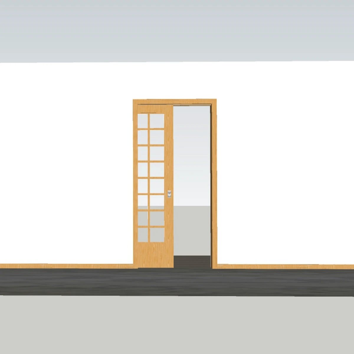 Hideaway Single Pocket Door Kit by Monster Shop