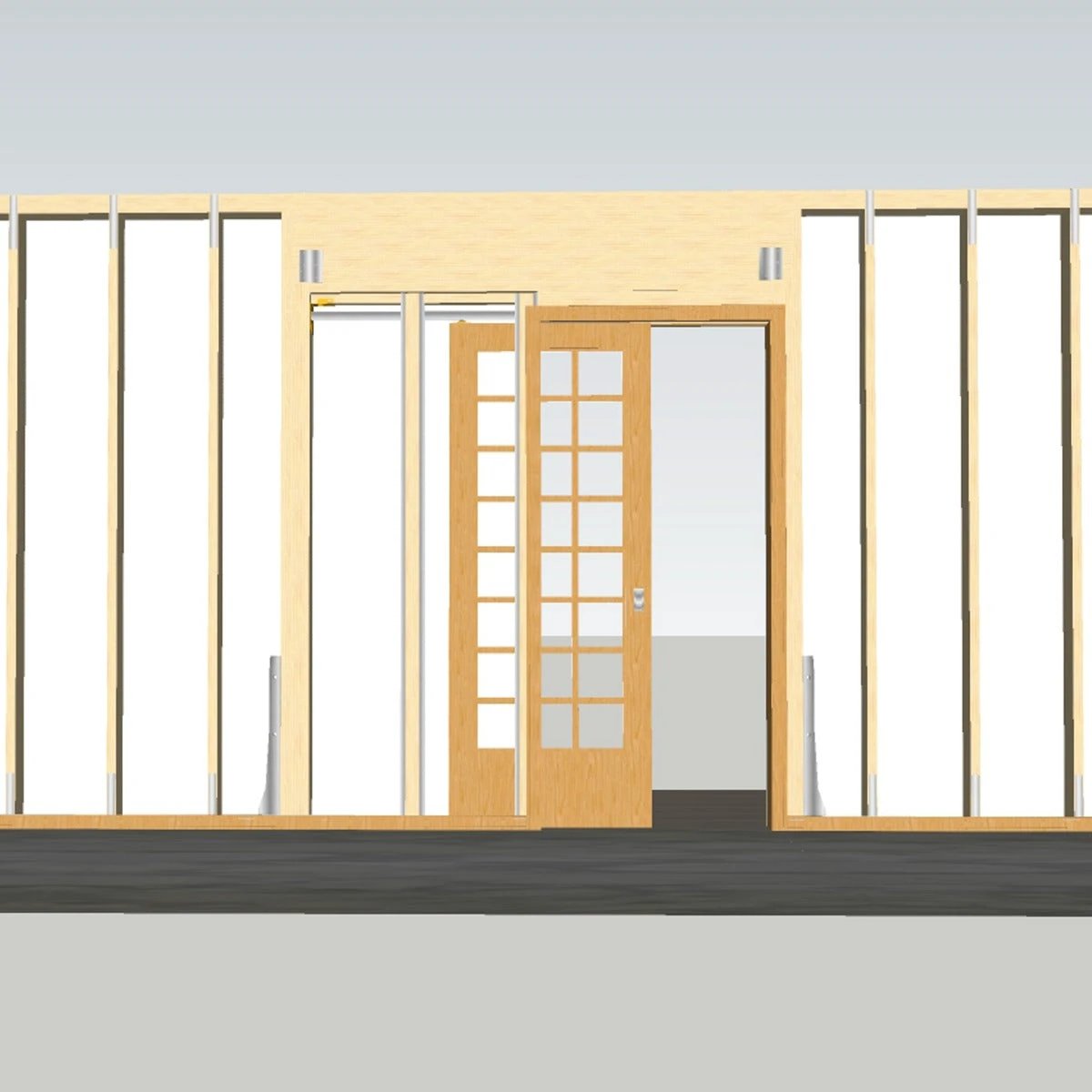 Hideaway Single Pocket Door Kit by Monster Shop