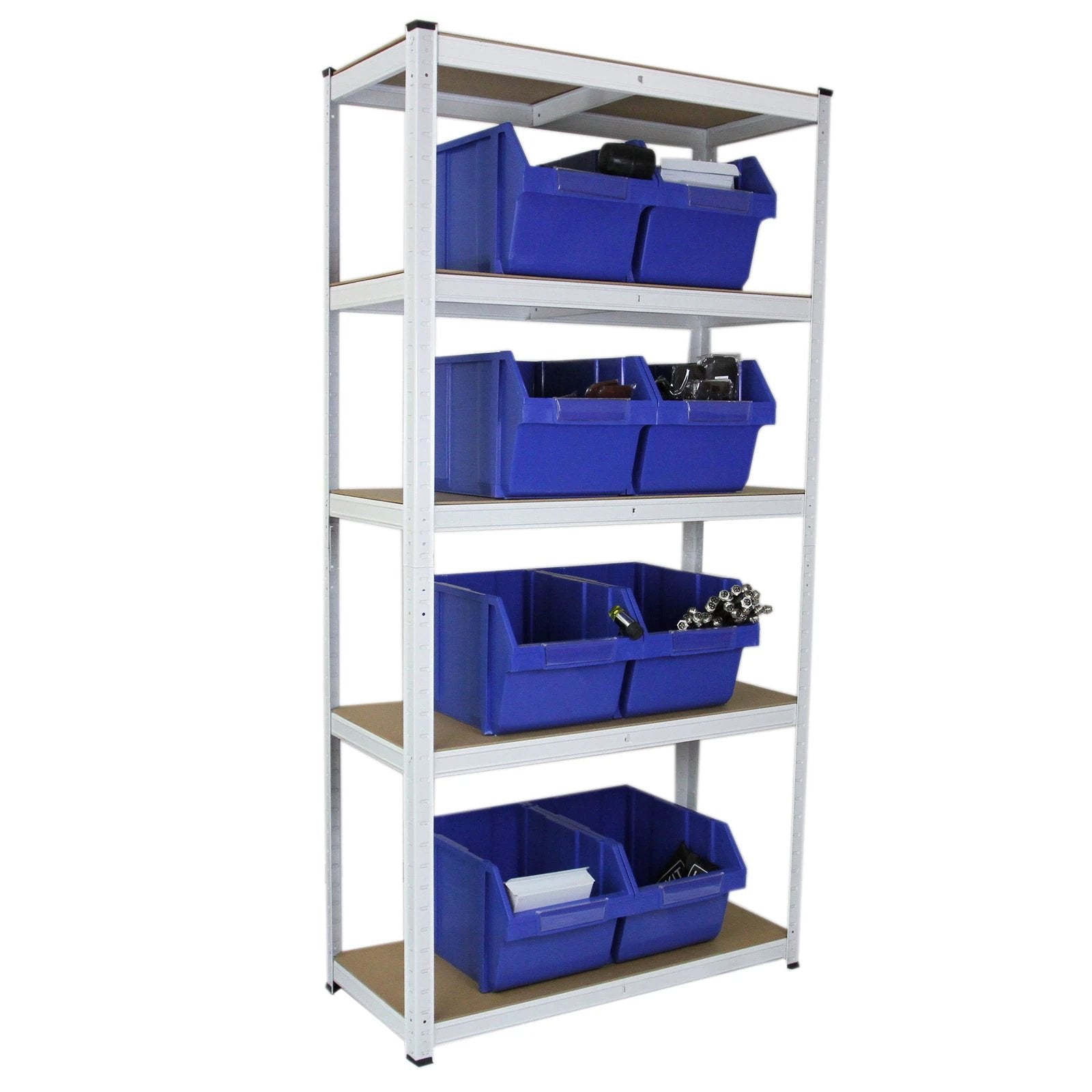 Monster Shop 3 x E-Rax White Metal Racking Units -