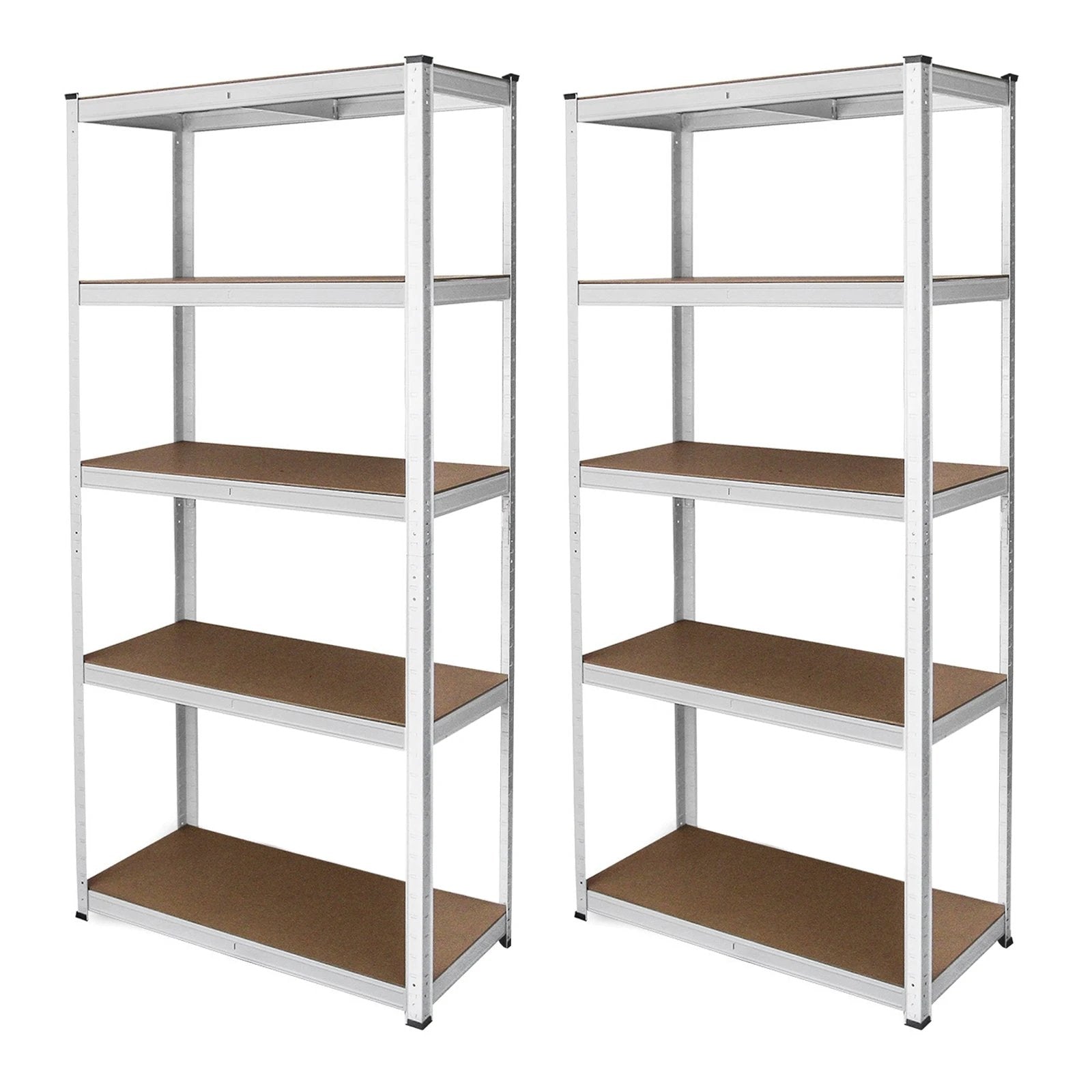 Monster Shop 2 x White Racking Units 90 x 40 x 180 -