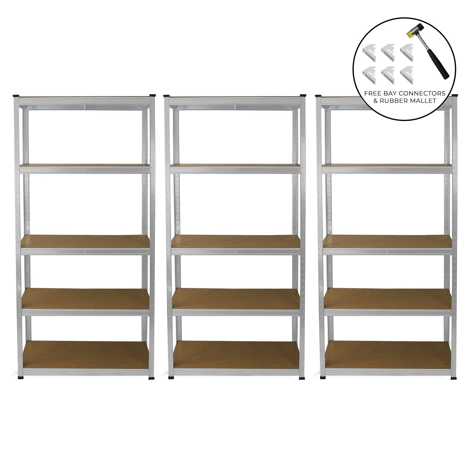 Monster Shop 3 x E-Rax Galvanised Racking -