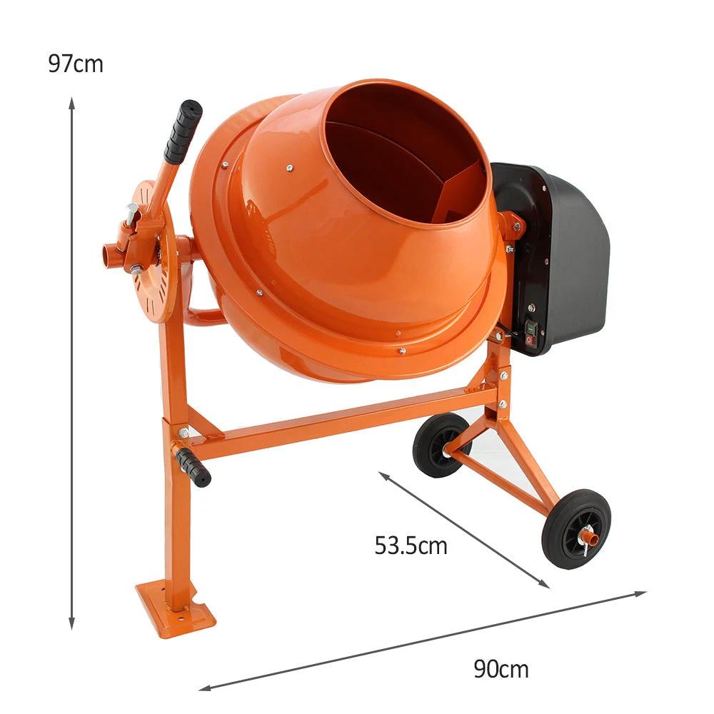 Cement Mixer & Handheld Concrete Vibrator with 2m Shaft by Monster Shop