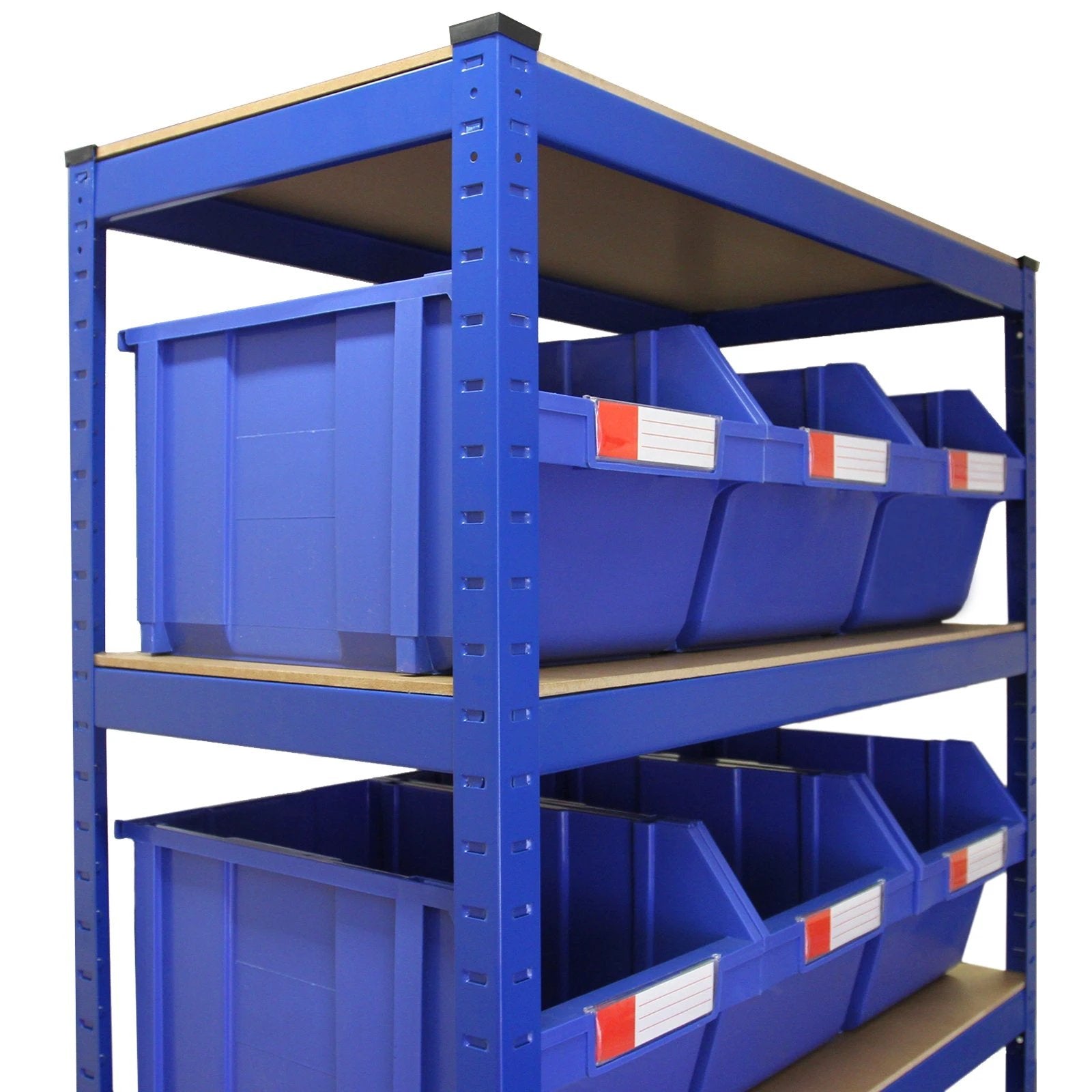 Monster Shop T-RAX Blue 90cm with 12 x Storage Quick Pick Bins -