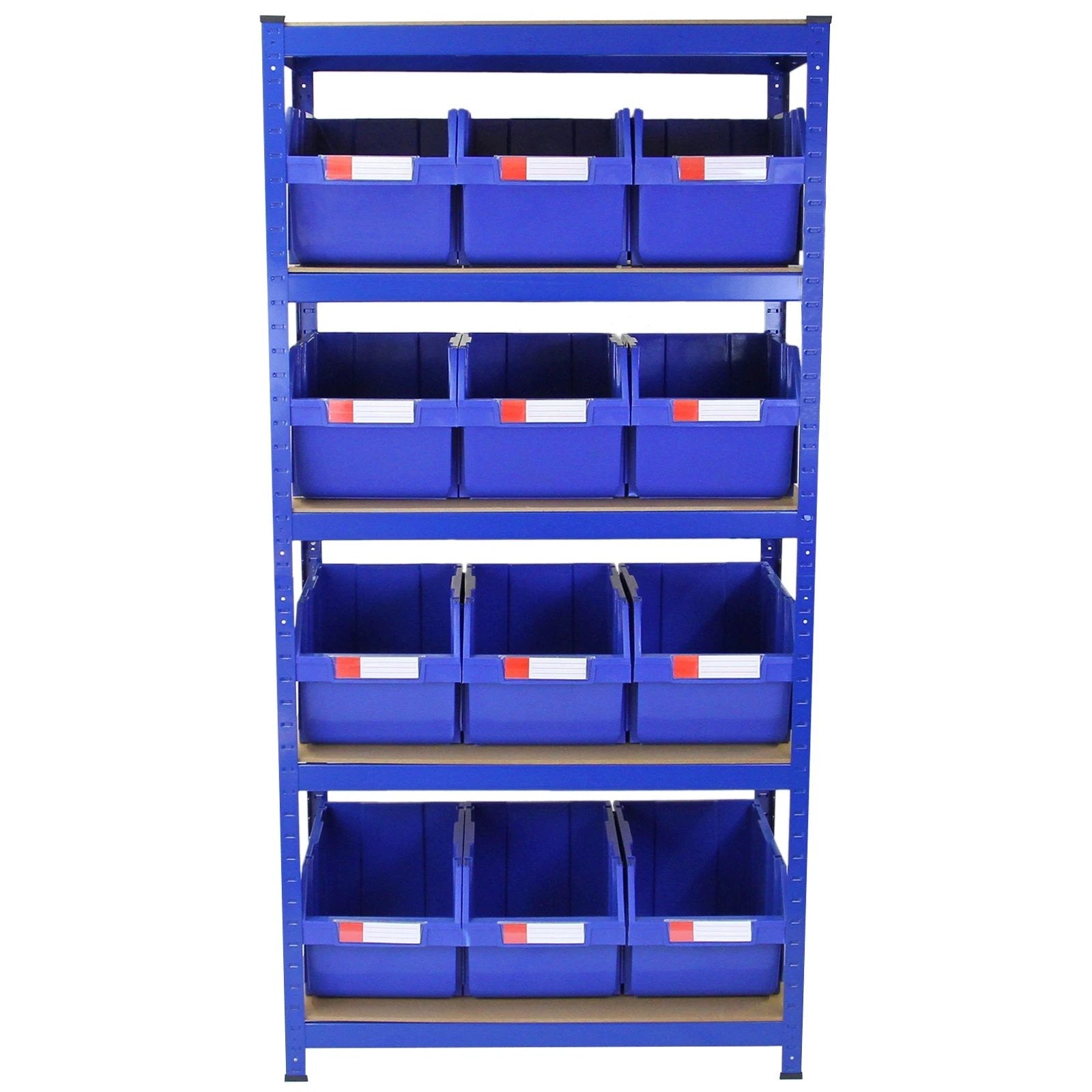 Monster Shop T-RAX Blue 90cm with 12 x Storage Quick Pick Bins -