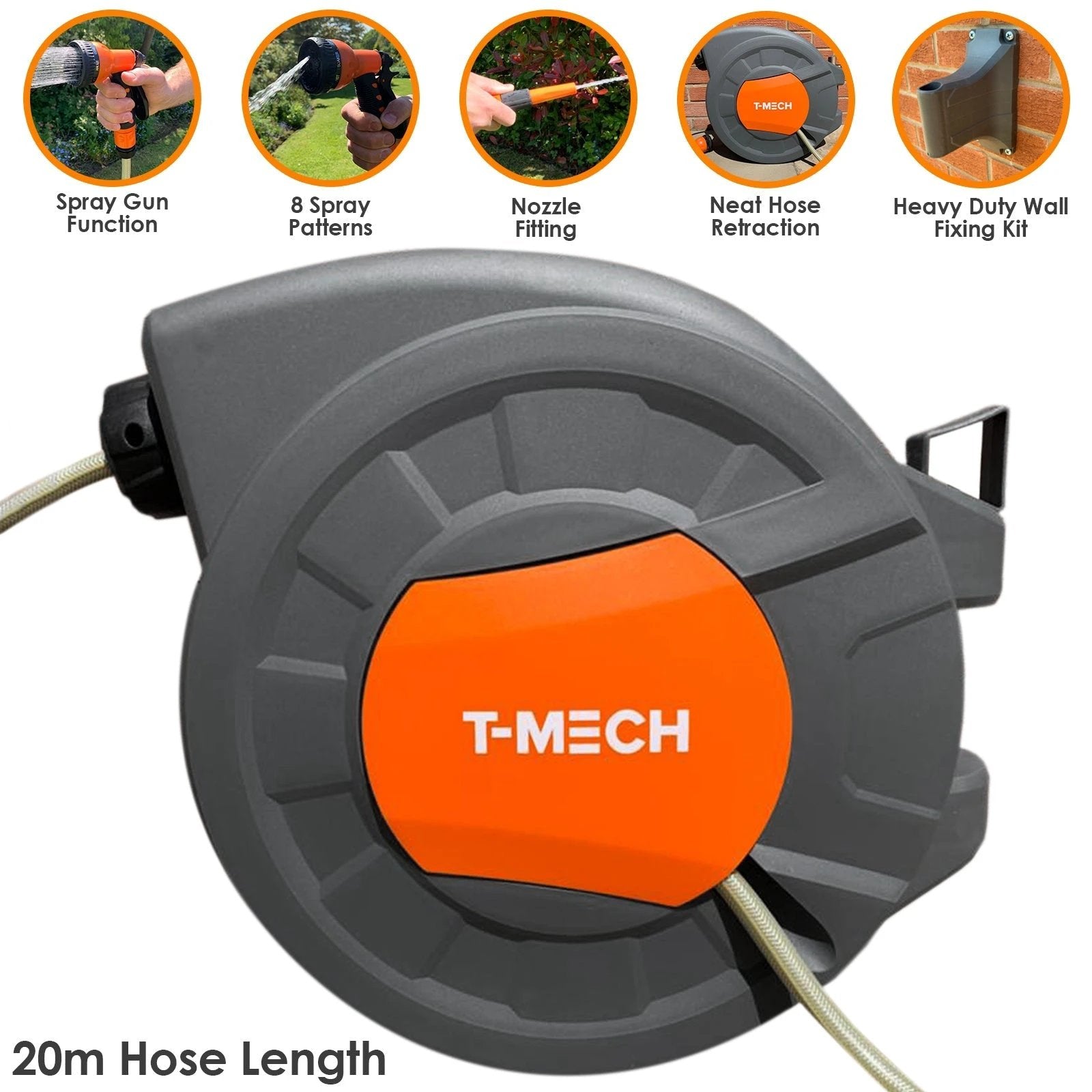 Monster Shop 20m Retractable Hosepipe -