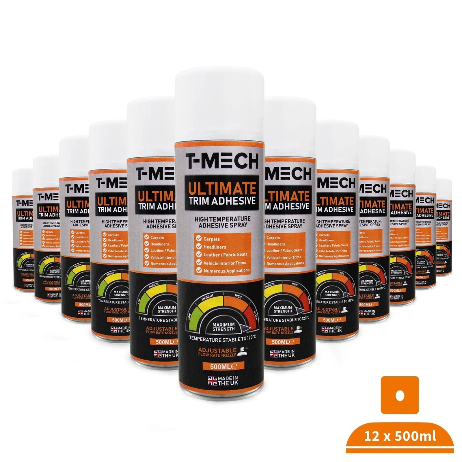T-Mech 12 x 500ml Ultimate Trim Adhesive by Monster Shop