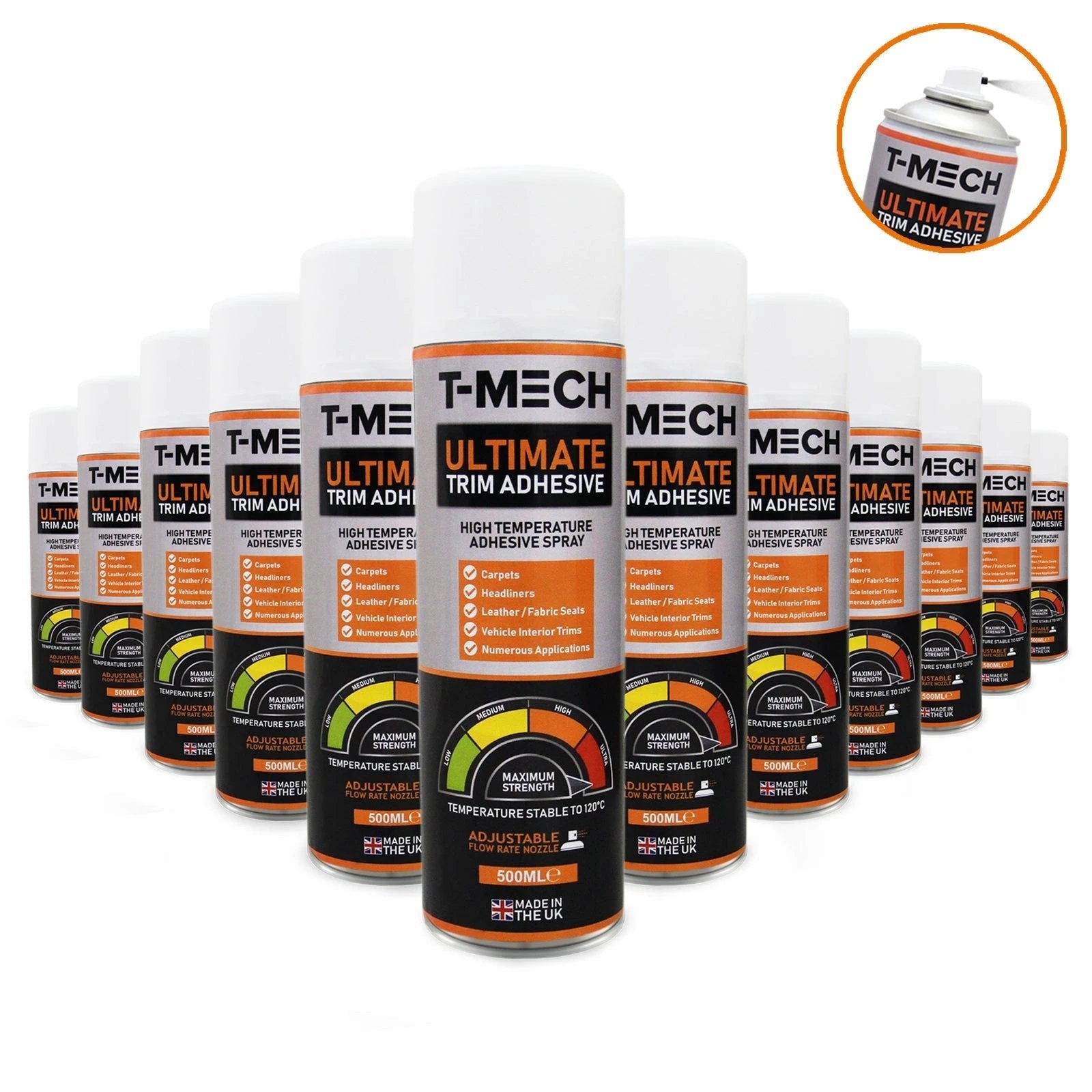 T-Mech 12 x 500ml Ultimate Trim Adhesive by Monster Shop
