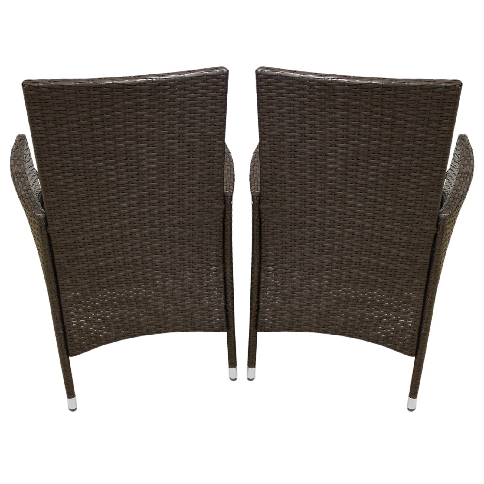 Jardí Rattan Bistro Set Brown by Monster Shop