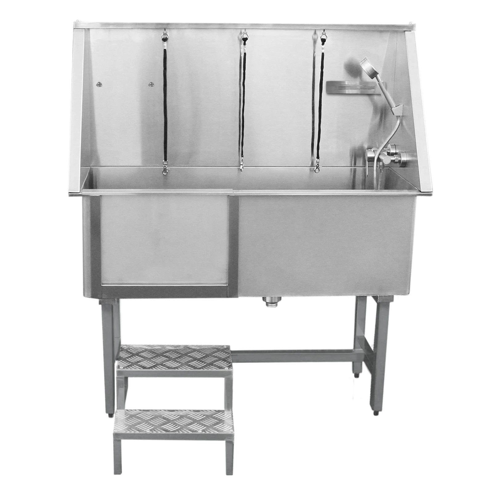 Monster Shop Pet Dog Bath Steel Tub Washing Station 400mm -