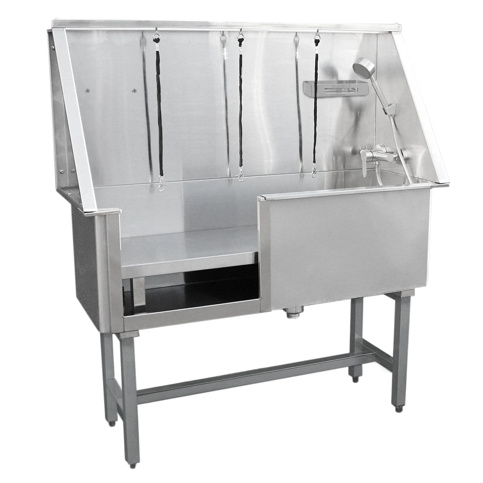 Monster Shop Pet Dog Bath Steel Tub Washing Station 400mm -