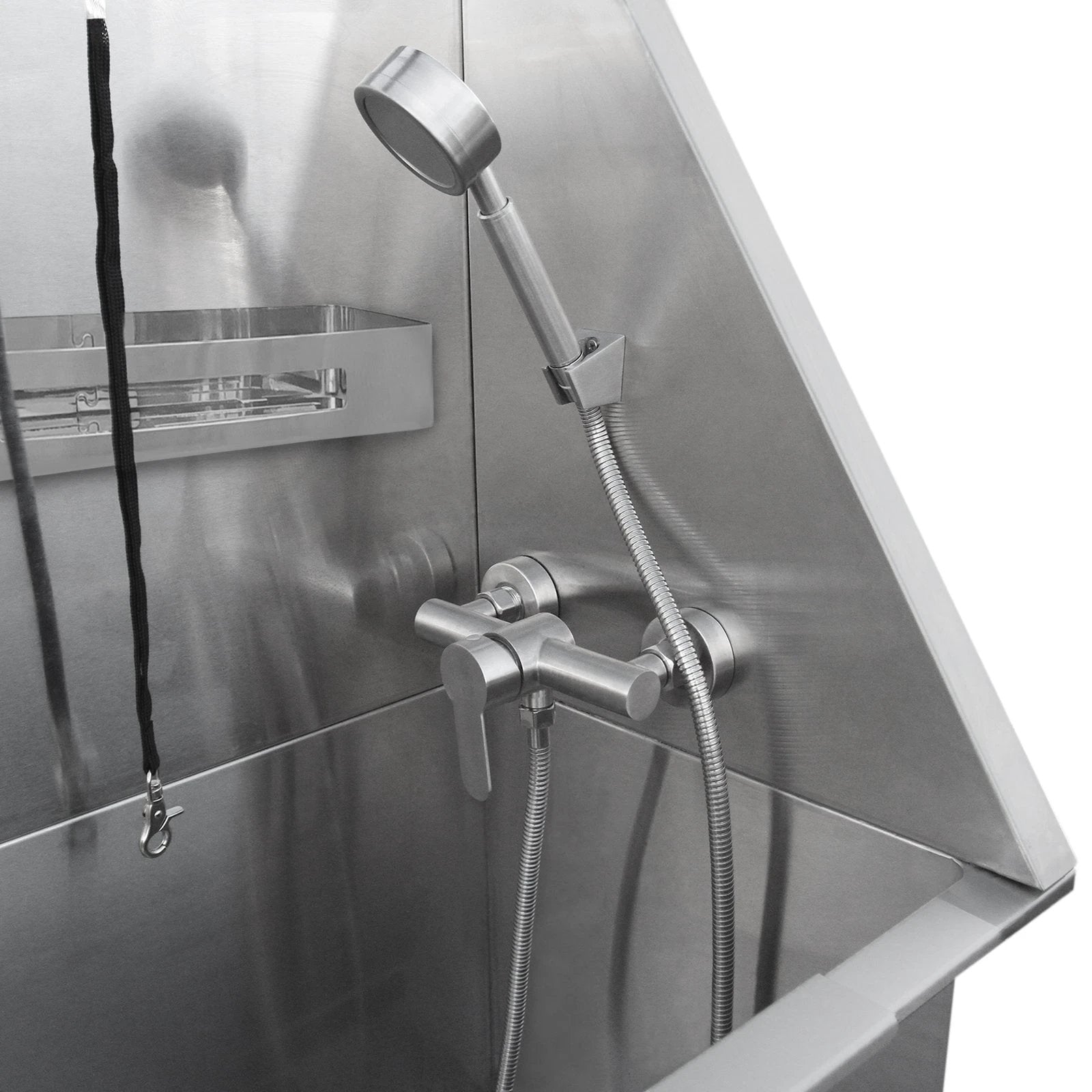 Monster Shop Pet Dog Bath Steel Tub Washing Station 400mm -
