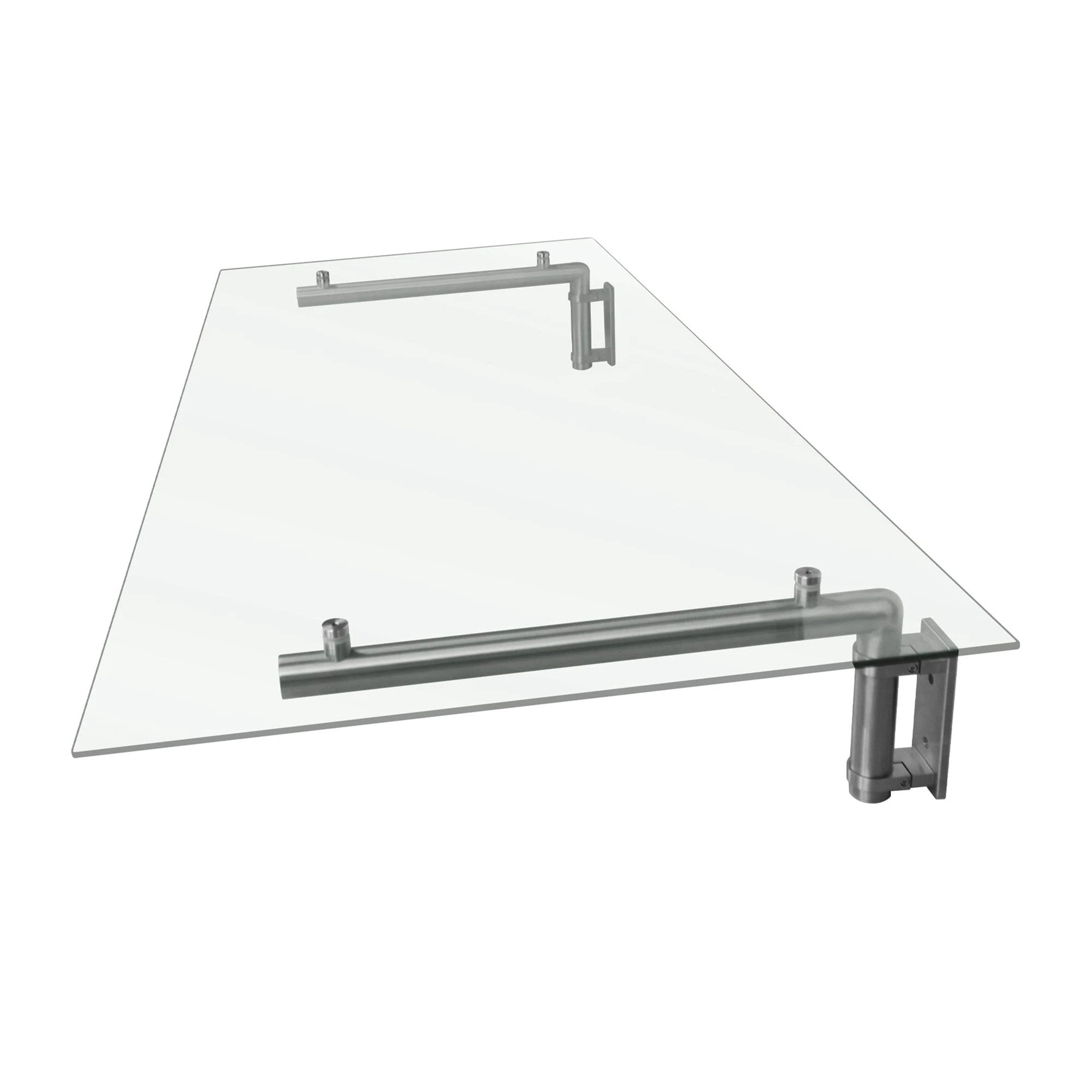 Monster Shop Glass Door Canopy & Brackets - 144cm W x 80cm D -