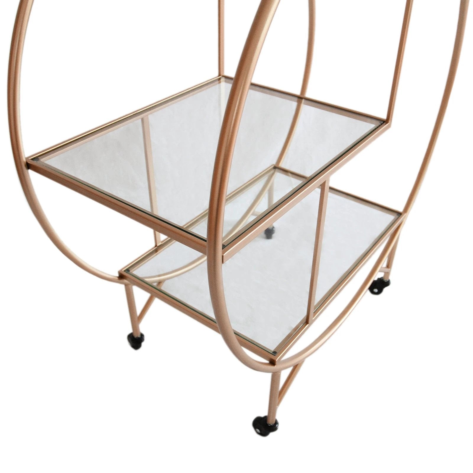 Rose Gold Drinks Trolley Bar Cart - Large by Monster Shop