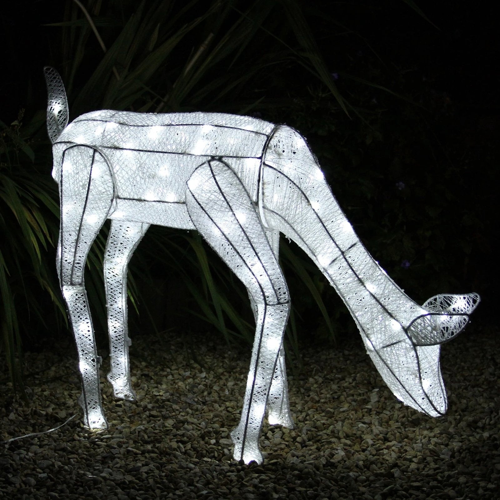 Monster Shop Large Light Up Grazing Doe Reindeer -