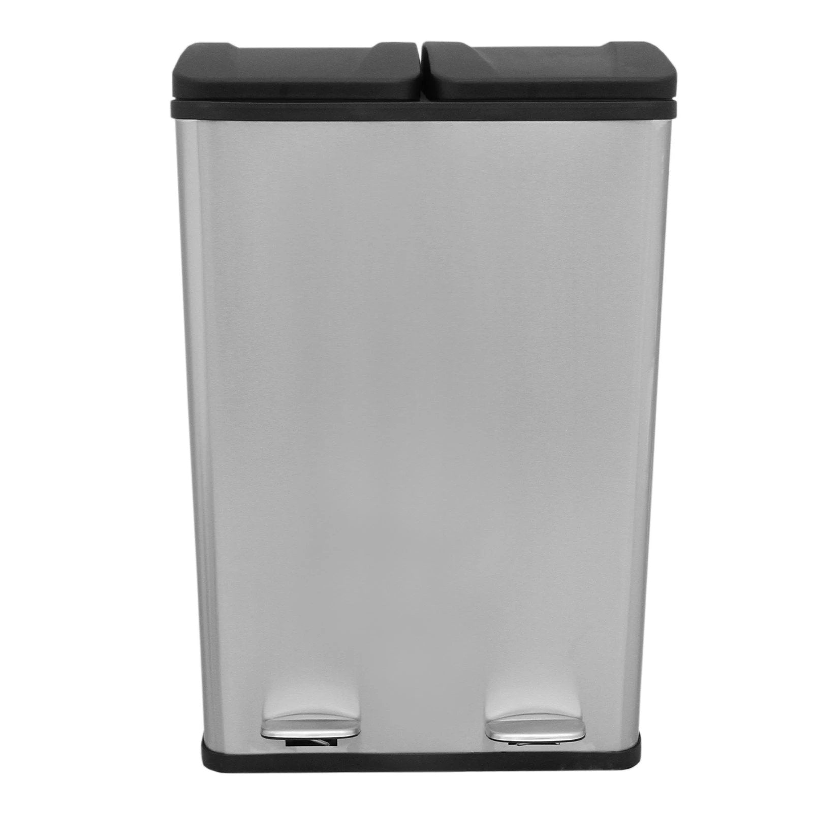 Monster Shop 60L Dual Pedal Bin In Stainless Steel -