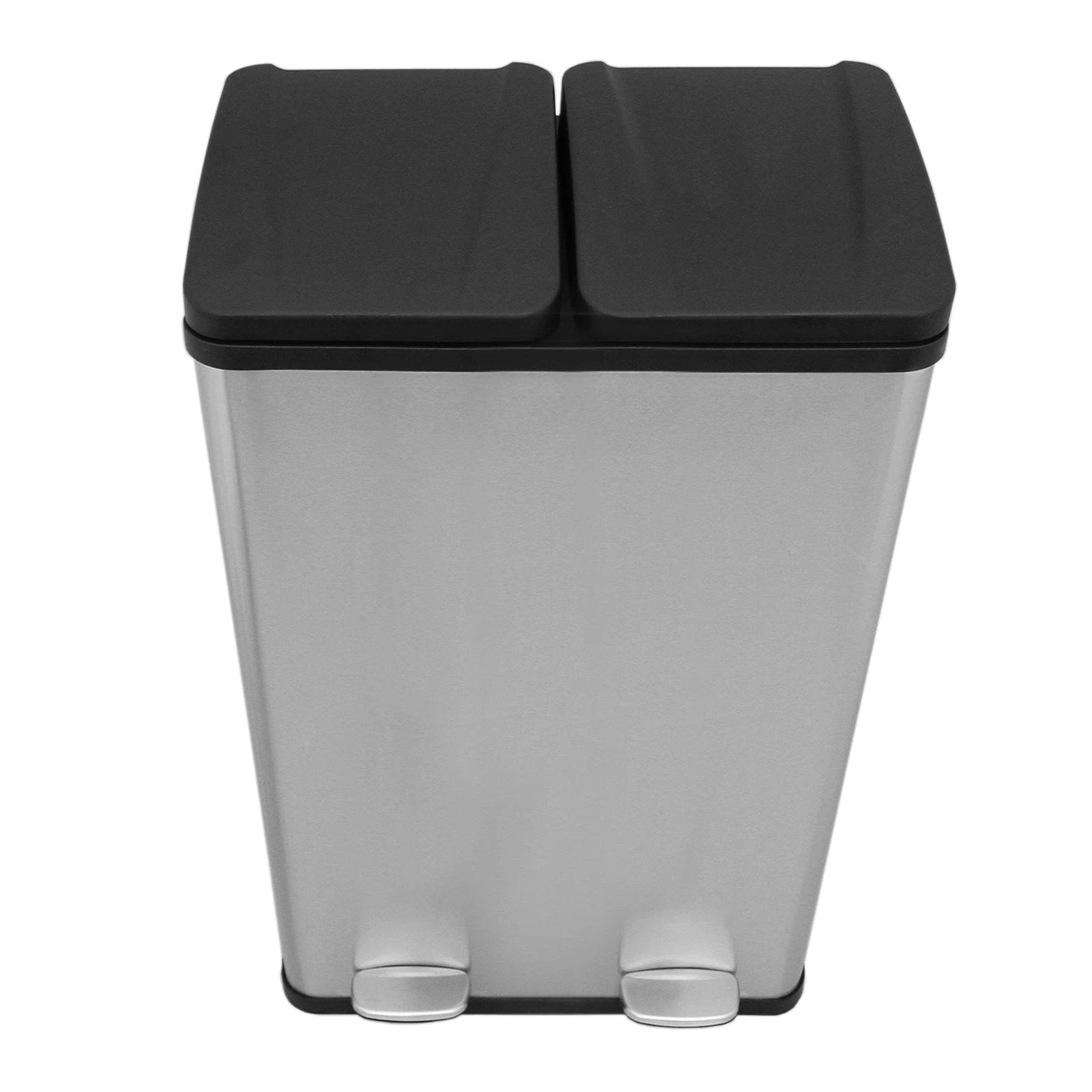 Monster Shop 60L Dual Pedal Bin In Stainless Steel -