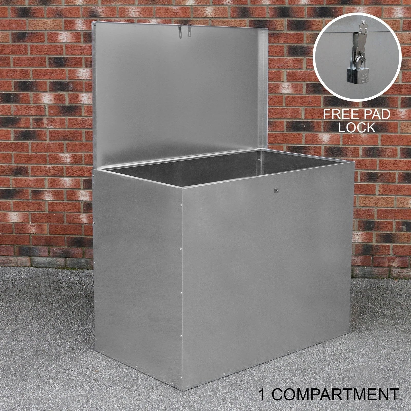 Monster Shop Galvanised Feed Store 1 Compartment -