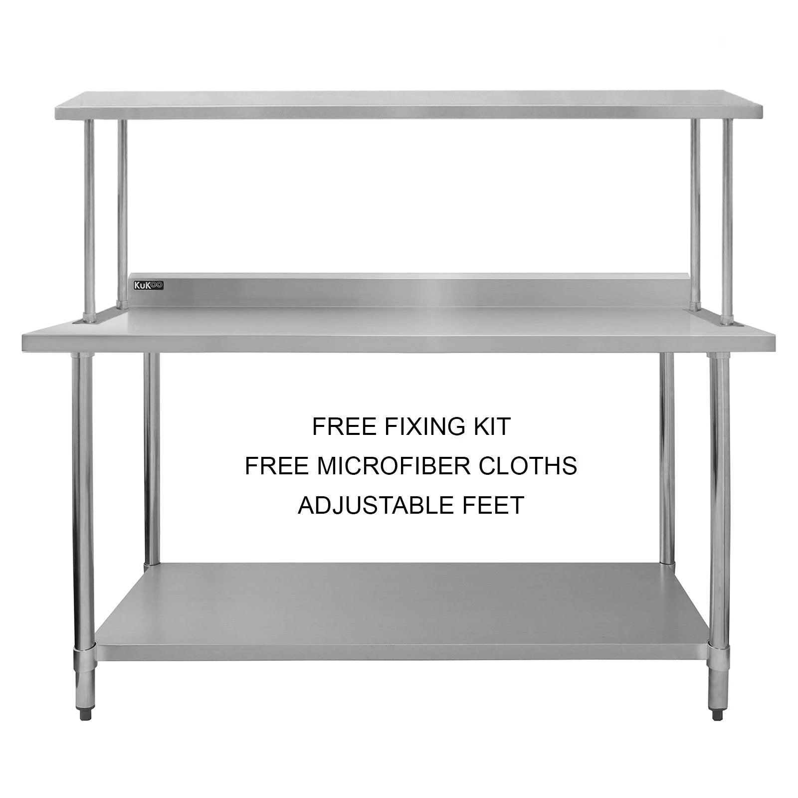 Monster Shop 6ft Catering Bench With Single Over-Shelf -