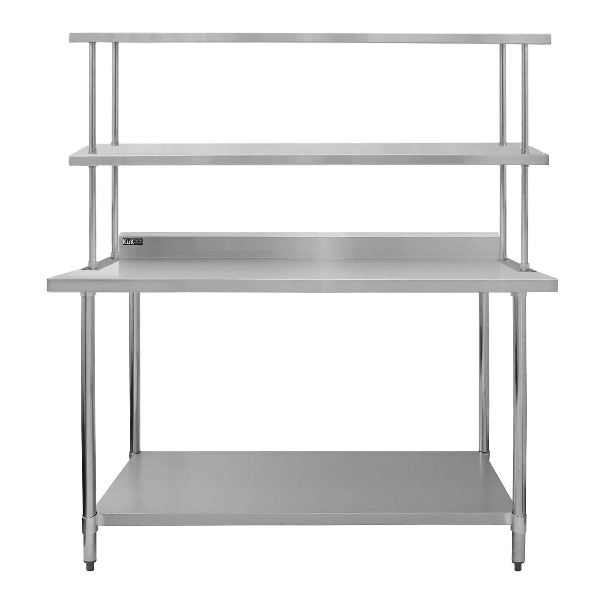 Monster Shop 5ft Catering Bench With Double Over-Shelf -