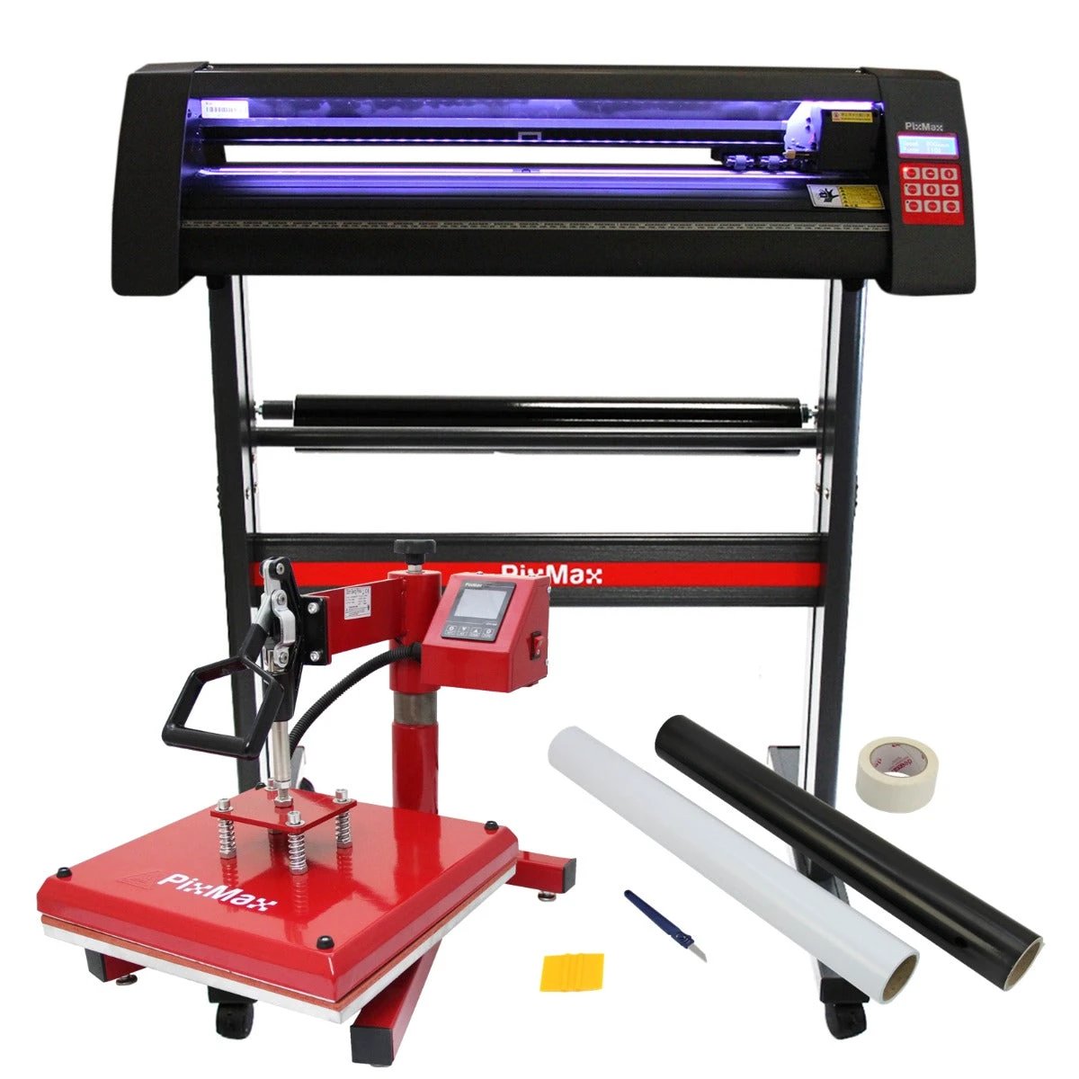 LED Vinyl Cutter With 38cm Swing Heat Press & Software - Monster Shop - Home Symphony