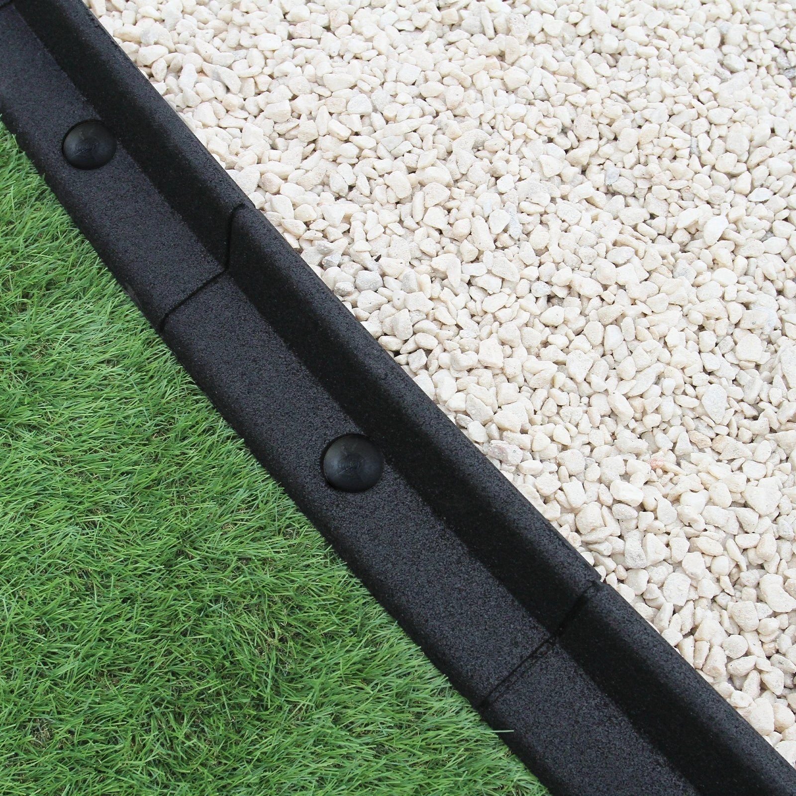 Flexible Lawn Edging Black 1.2m x 18 by Monster Shop