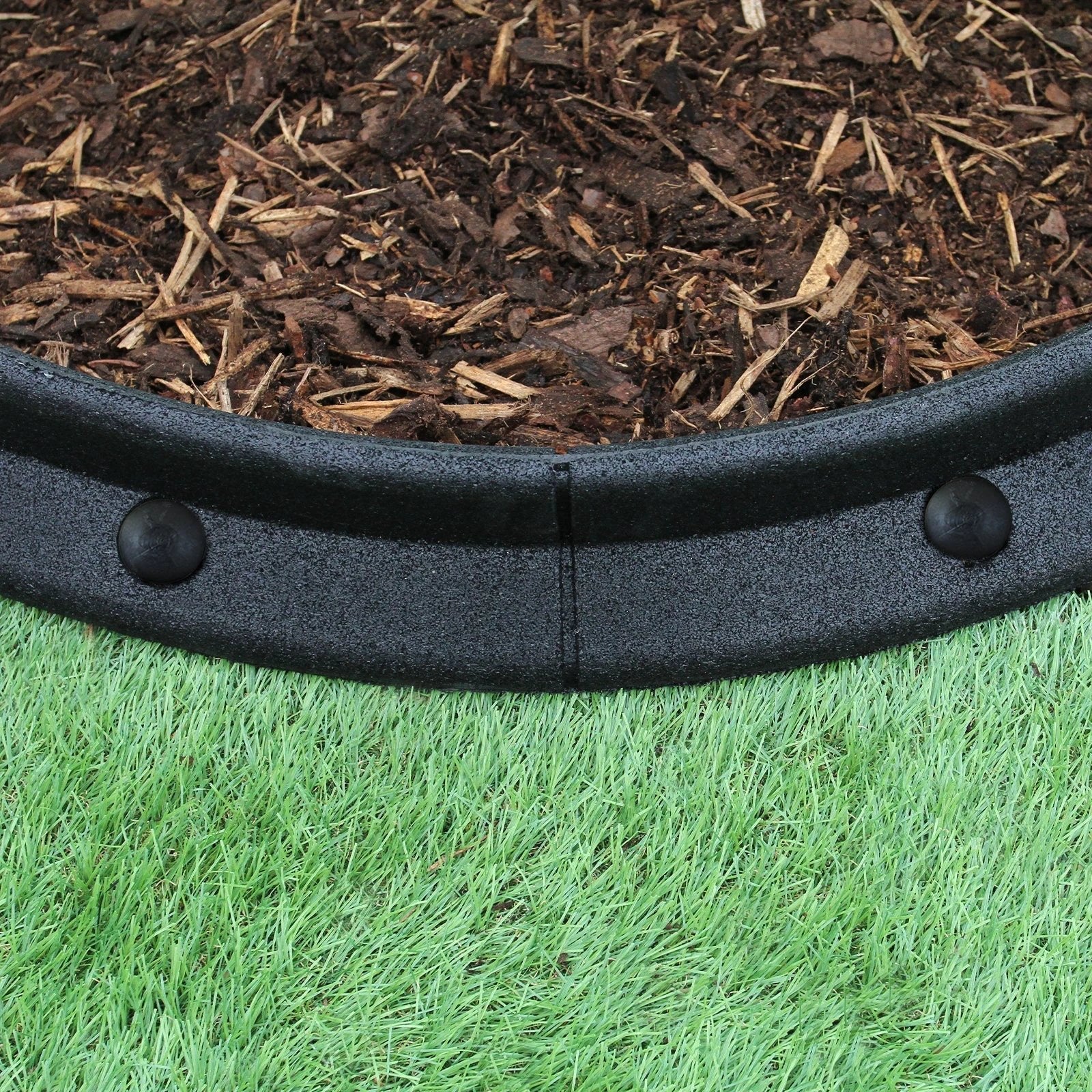 Flexible Lawn Edging Black 1.2m x 18 by Monster Shop