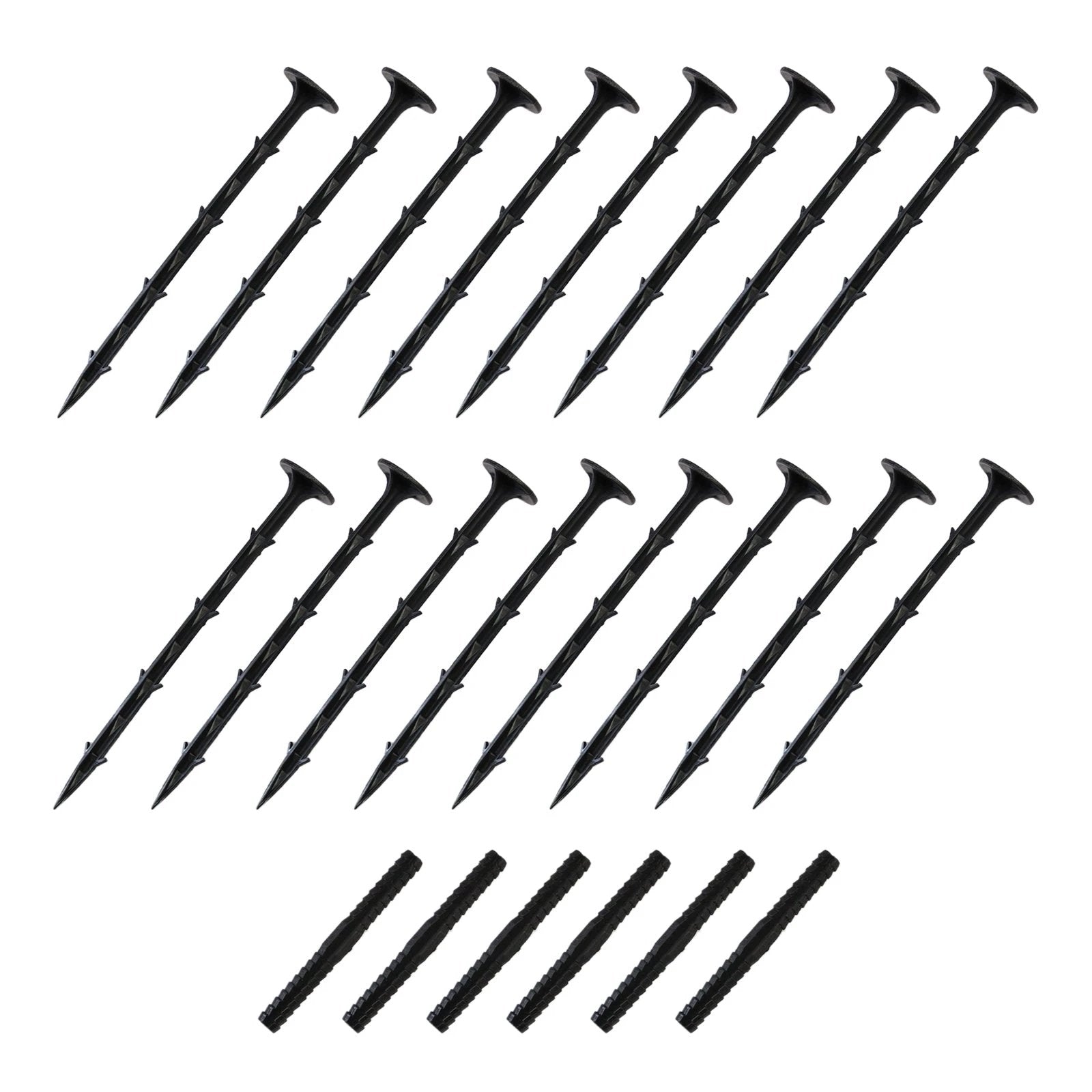 Flexible Lawn Edging Black 1.2m x 20 by Monster Shop