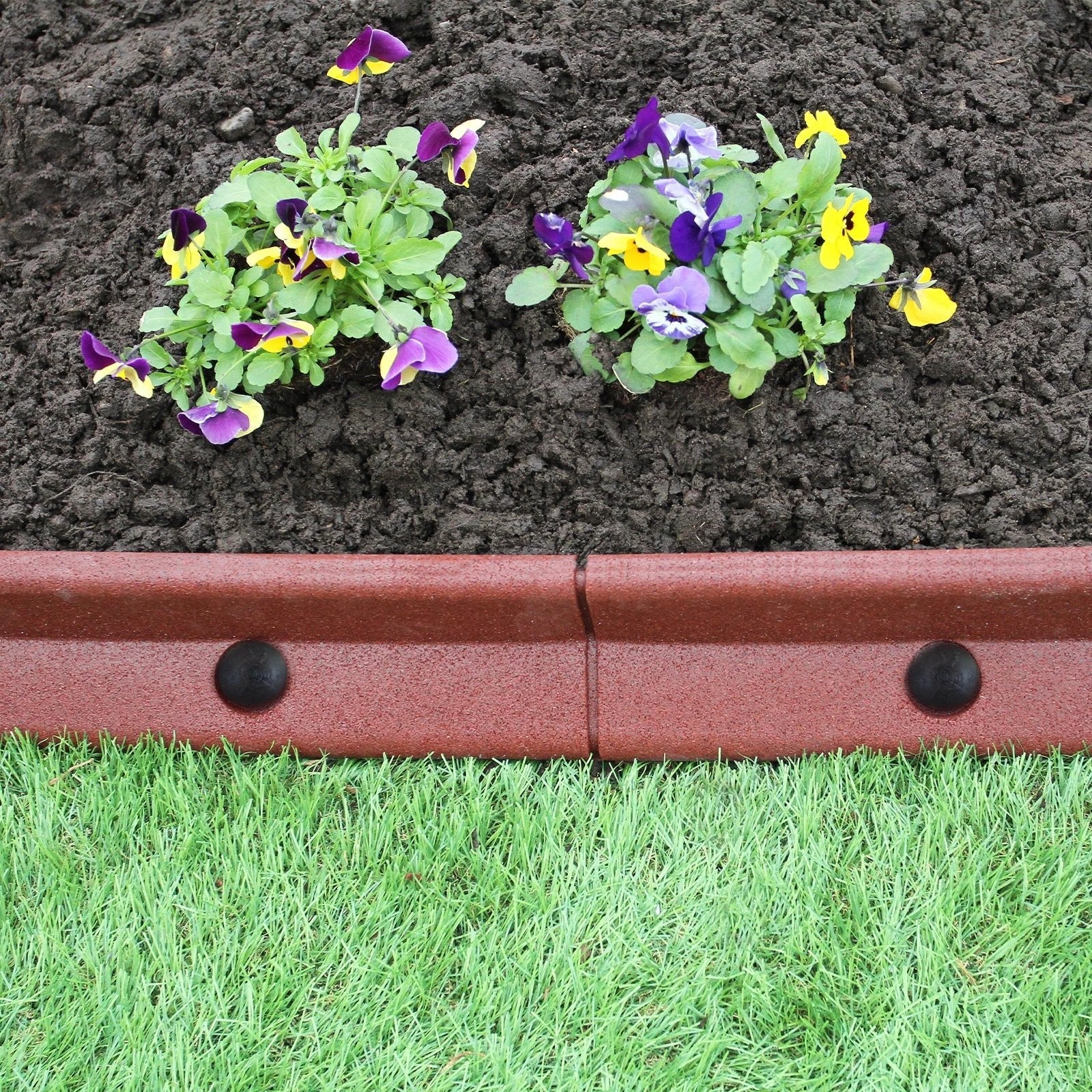 Flexible Lawn Edging Terracotta 1.2m x 4 by Monster Shop