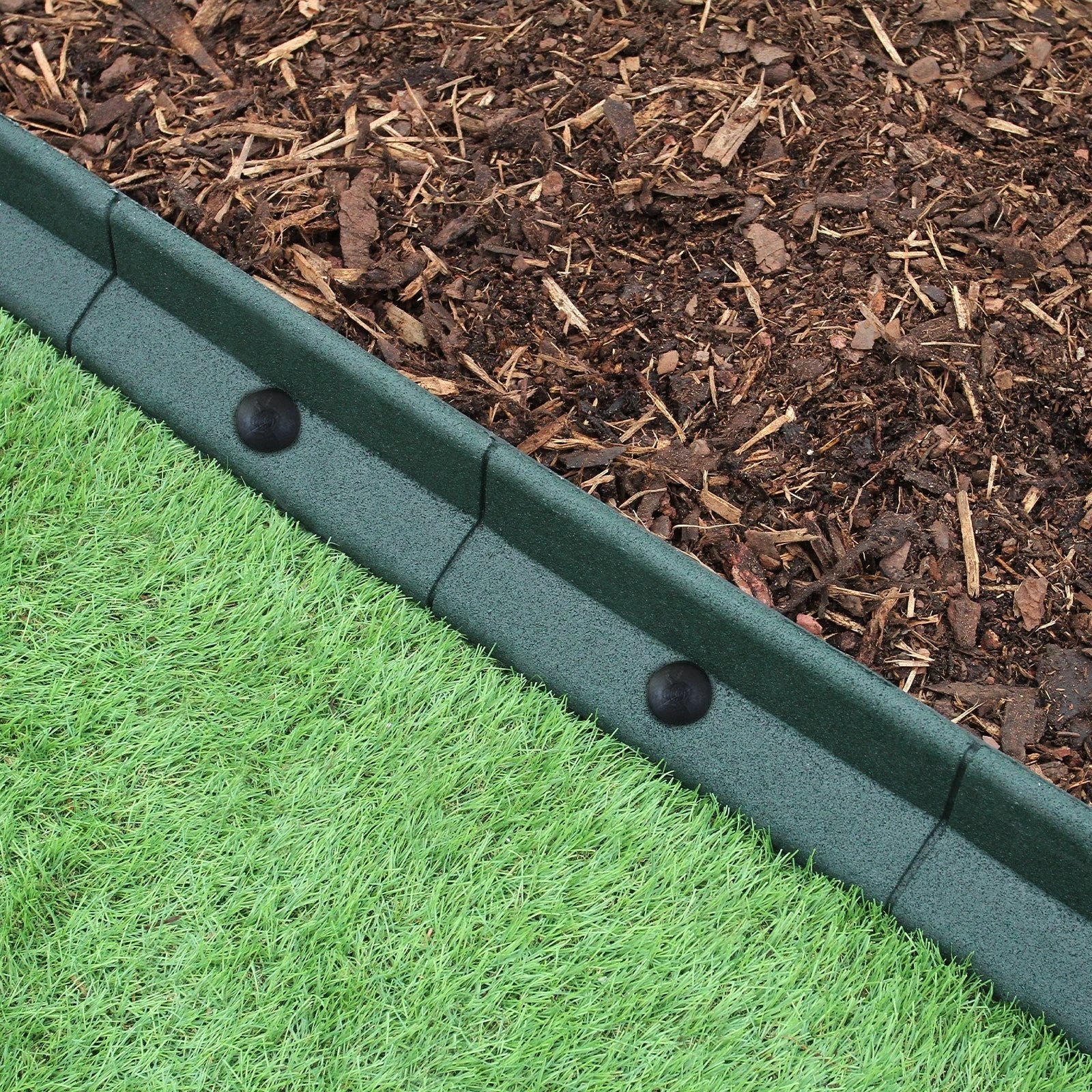 Flexible Lawn Edging Green 1.2m x 14 by Monster Shop