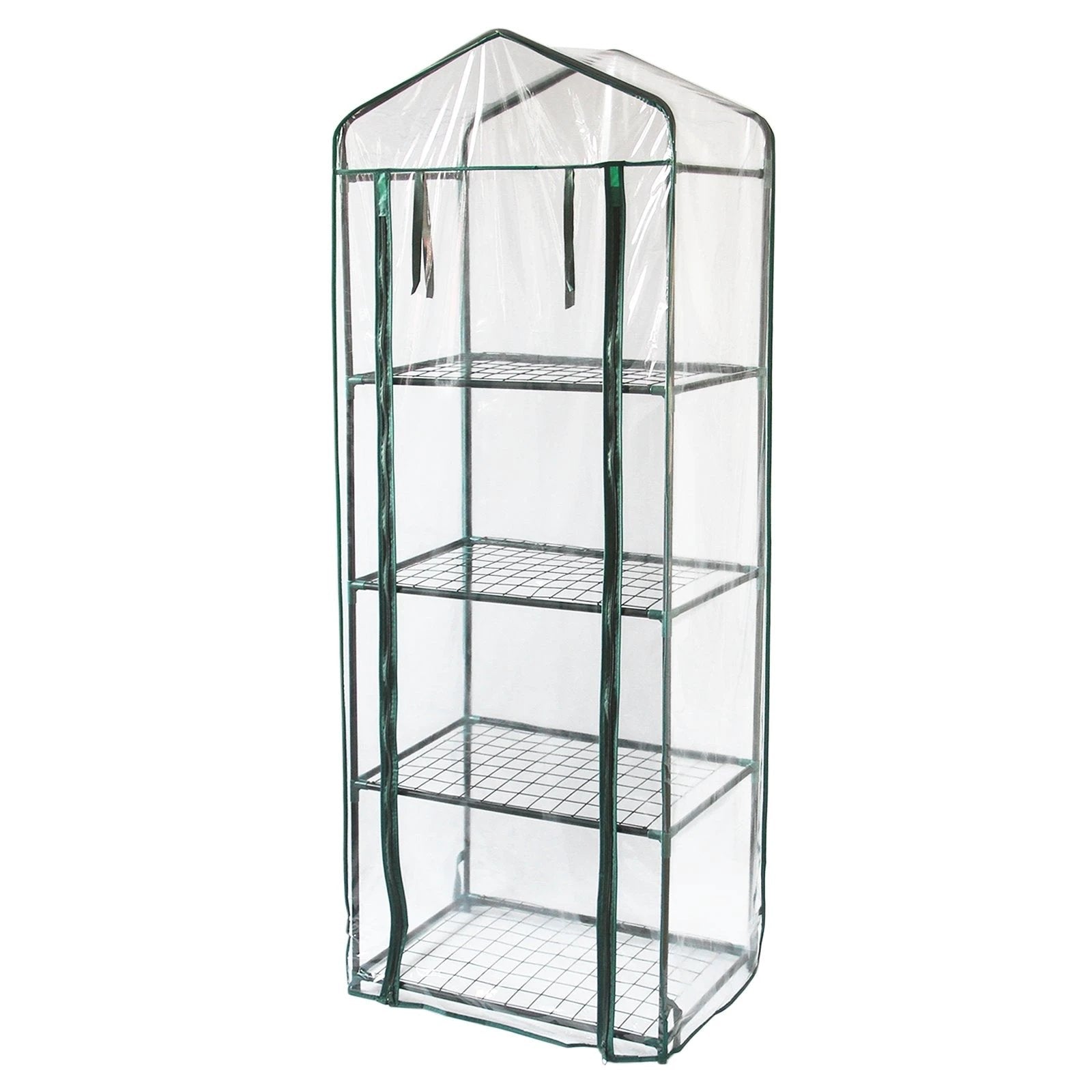 Mini Greenhouse 4 Tier with Plastic Cover by Monster Shop