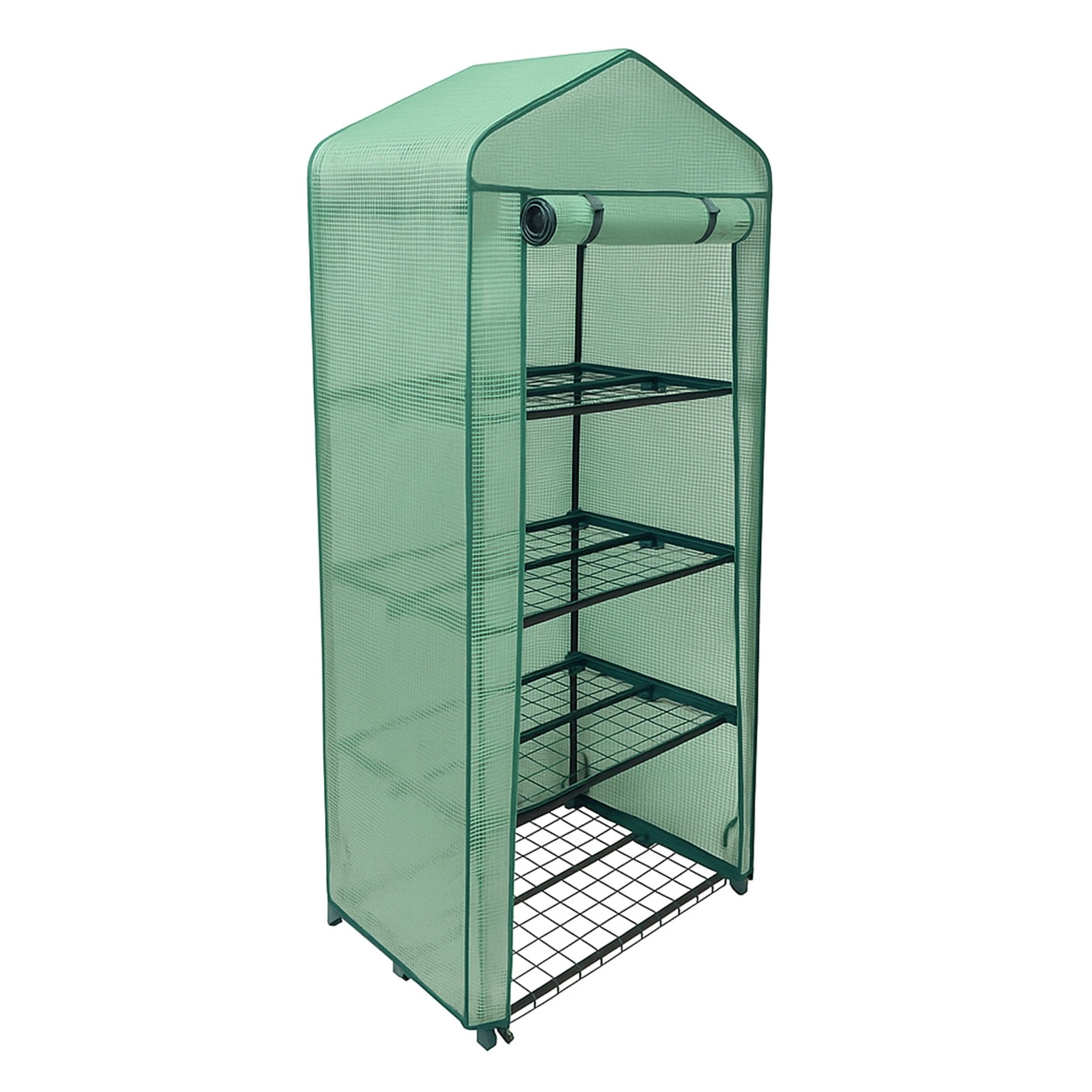 Monster Shop Greenhouse 4 Tier with PE Cover -