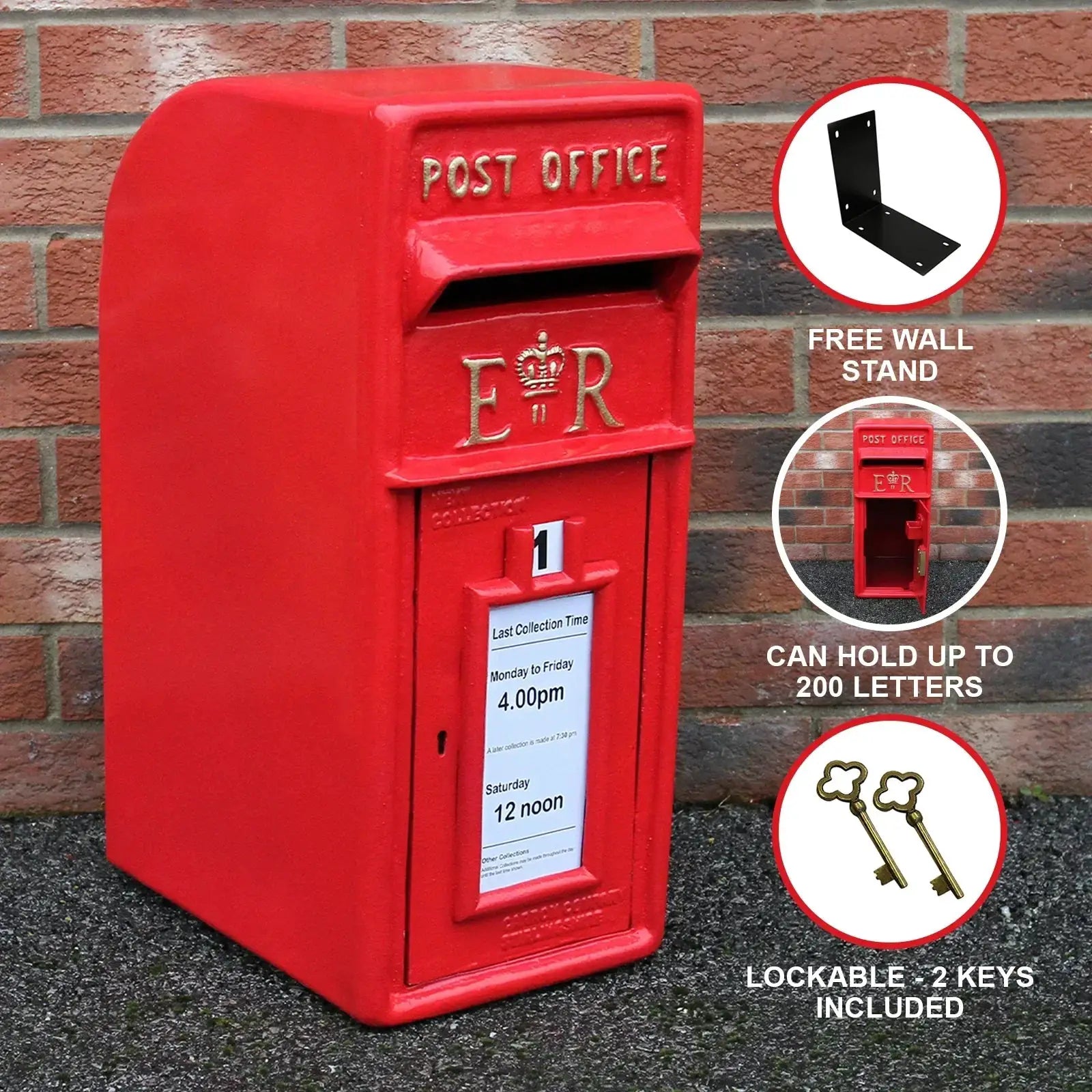 Monster Shop Red Royal Mail Post Box -