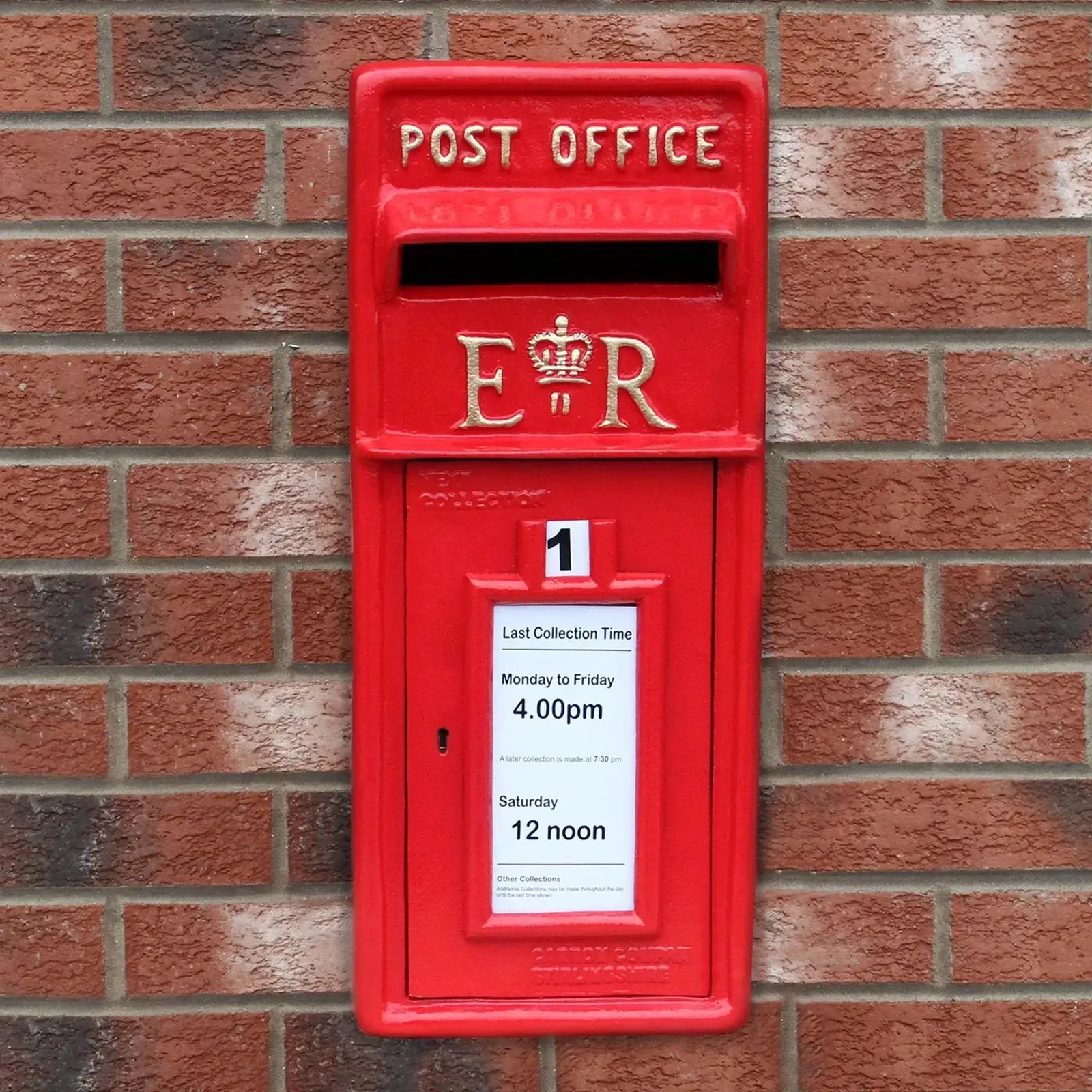 Monster Shop Red Royal Mail Post Box with Stand -