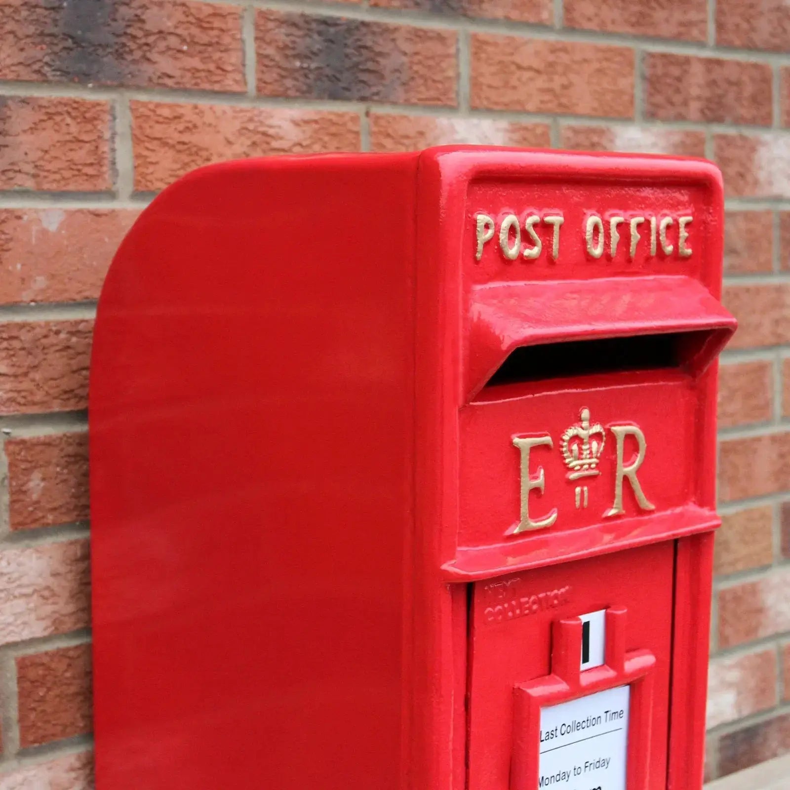 Monster Shop Red Royal Mail Post Box with Stand -