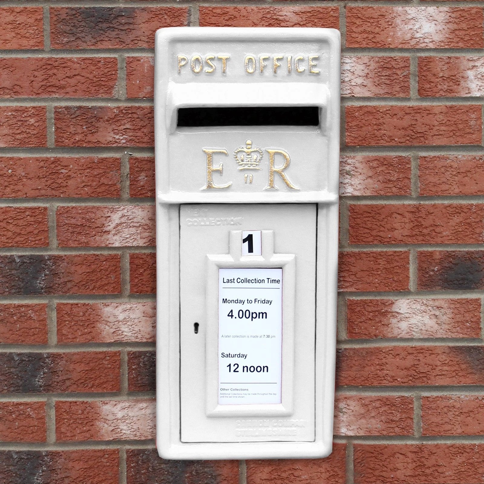 White Royal Mail Post Box by Monster Shop