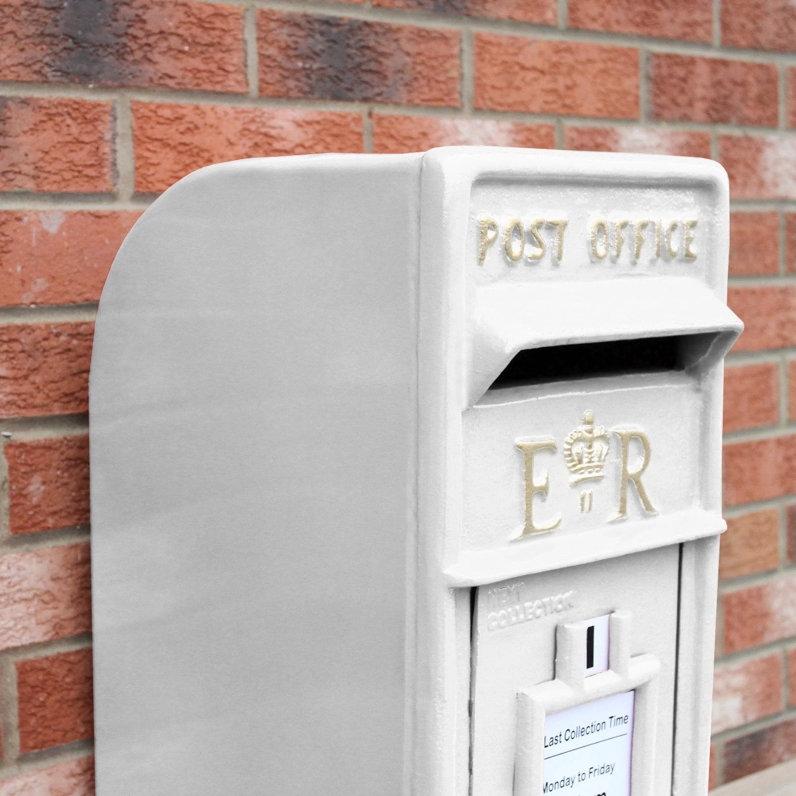 White Royal Mail Post Box by Monster Shop